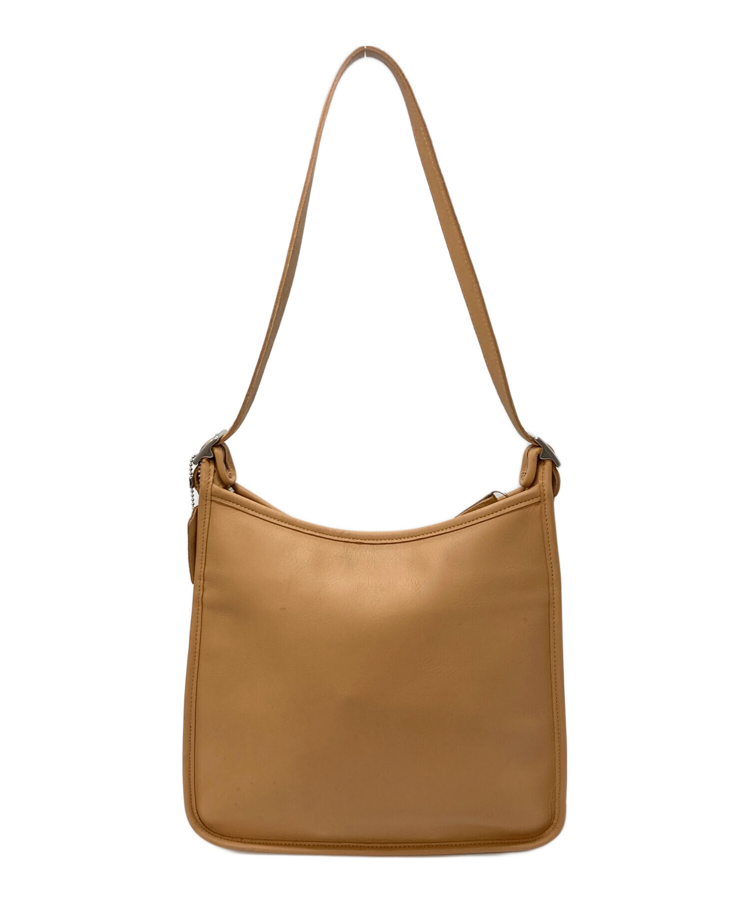 美品☆COACHコーチ ショルダーバッグ ベージュ レザー 大きめサイズ. 美品☆COACHコーチ ショルダーバッグ ベージュ レザー 大きめサイズ