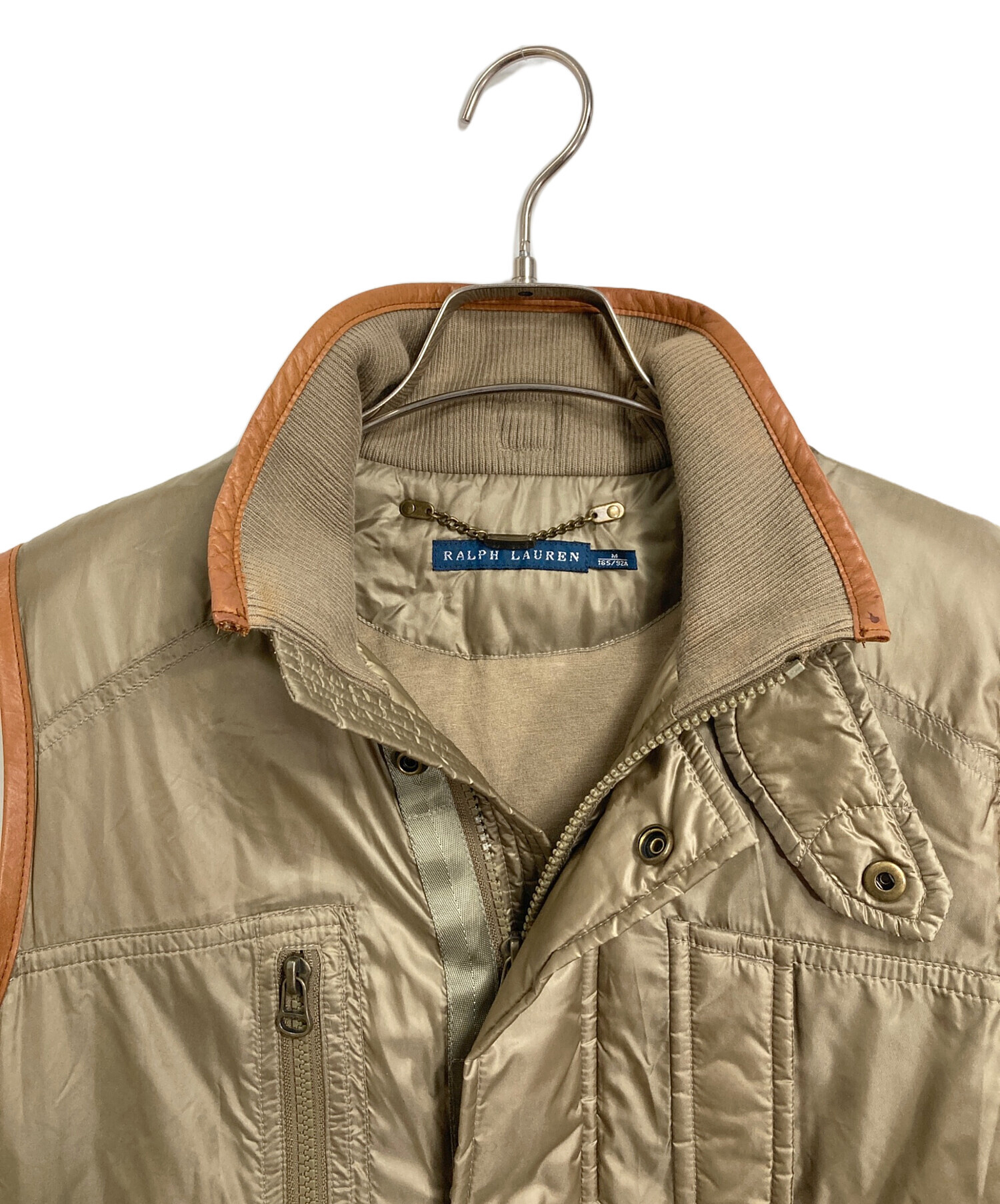 中古・古着通販】RALPH LAUREN (ラルフローレン) レザートリムナイロン 
