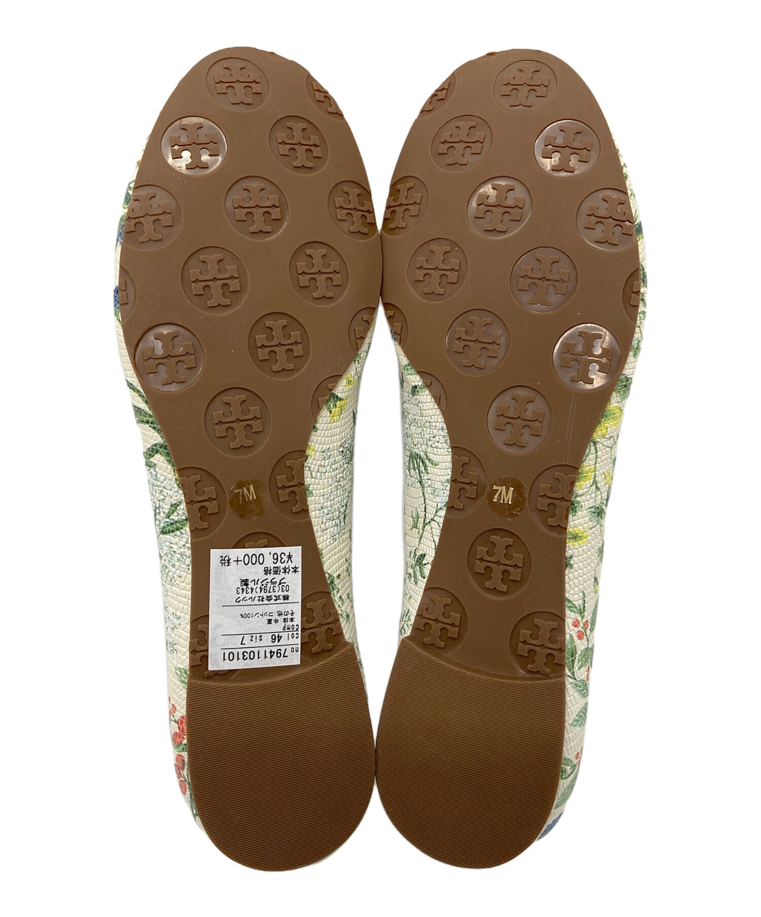 TORY BURCH トリーバーチ　フラットバレエシューズ　 花柄 TORY BURCH トリーバーチ フラットバレエシューズ 花柄