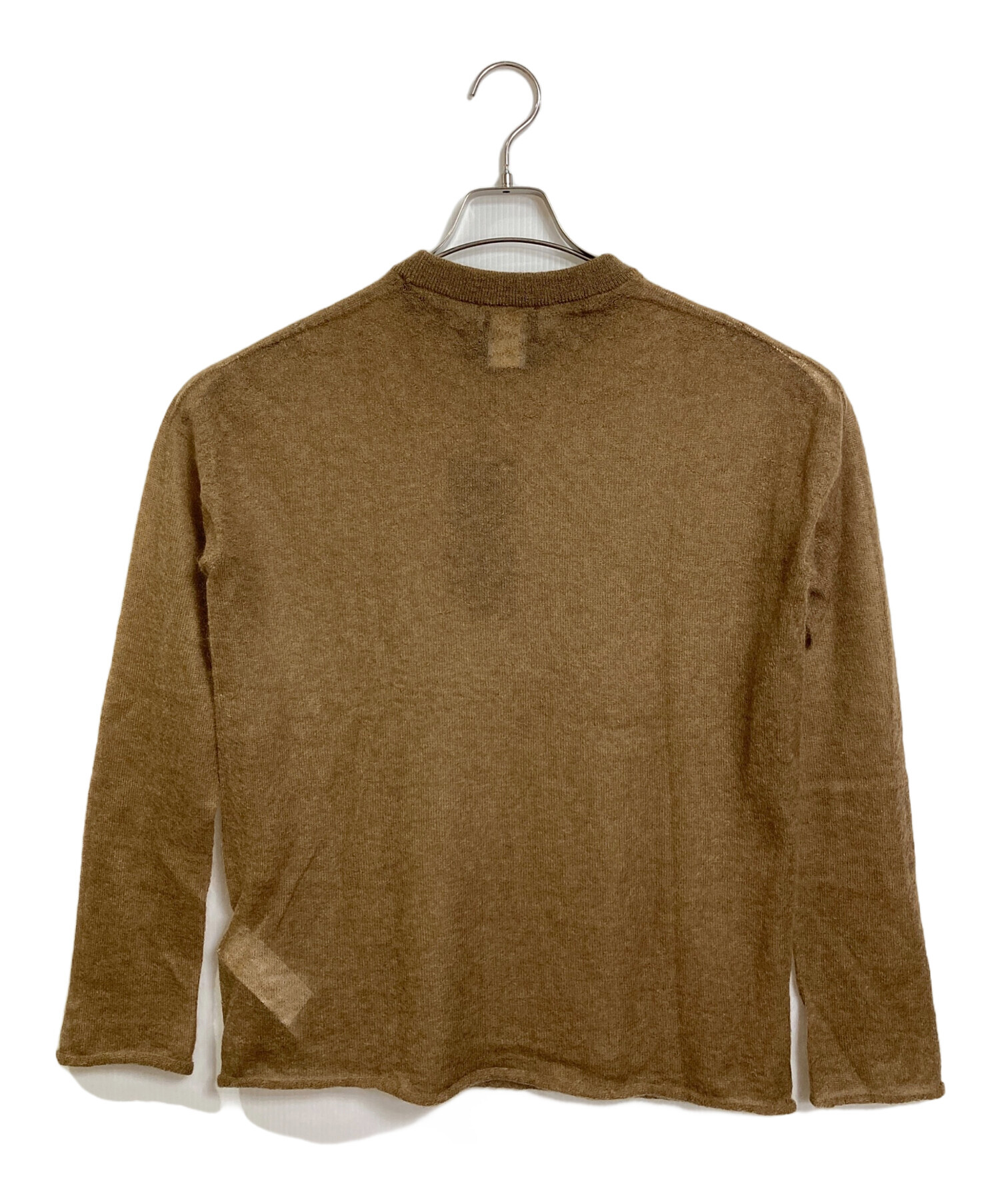 中古・古着通販】ATON (エイトン) モヘア混クルーネックニット 長袖