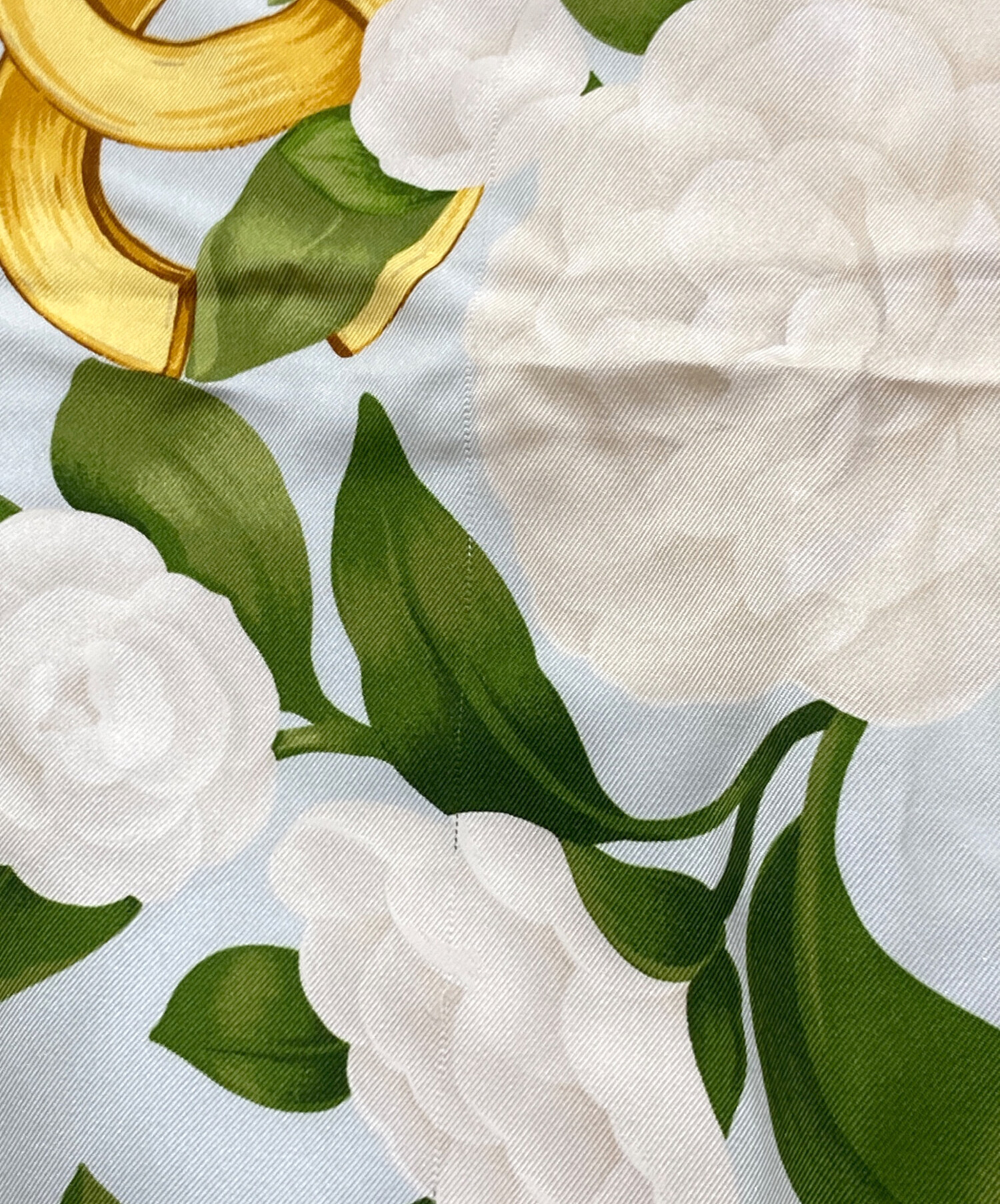 中古・古着通販】CHANEL (シャネル) カメリア総柄スカーフ シルク