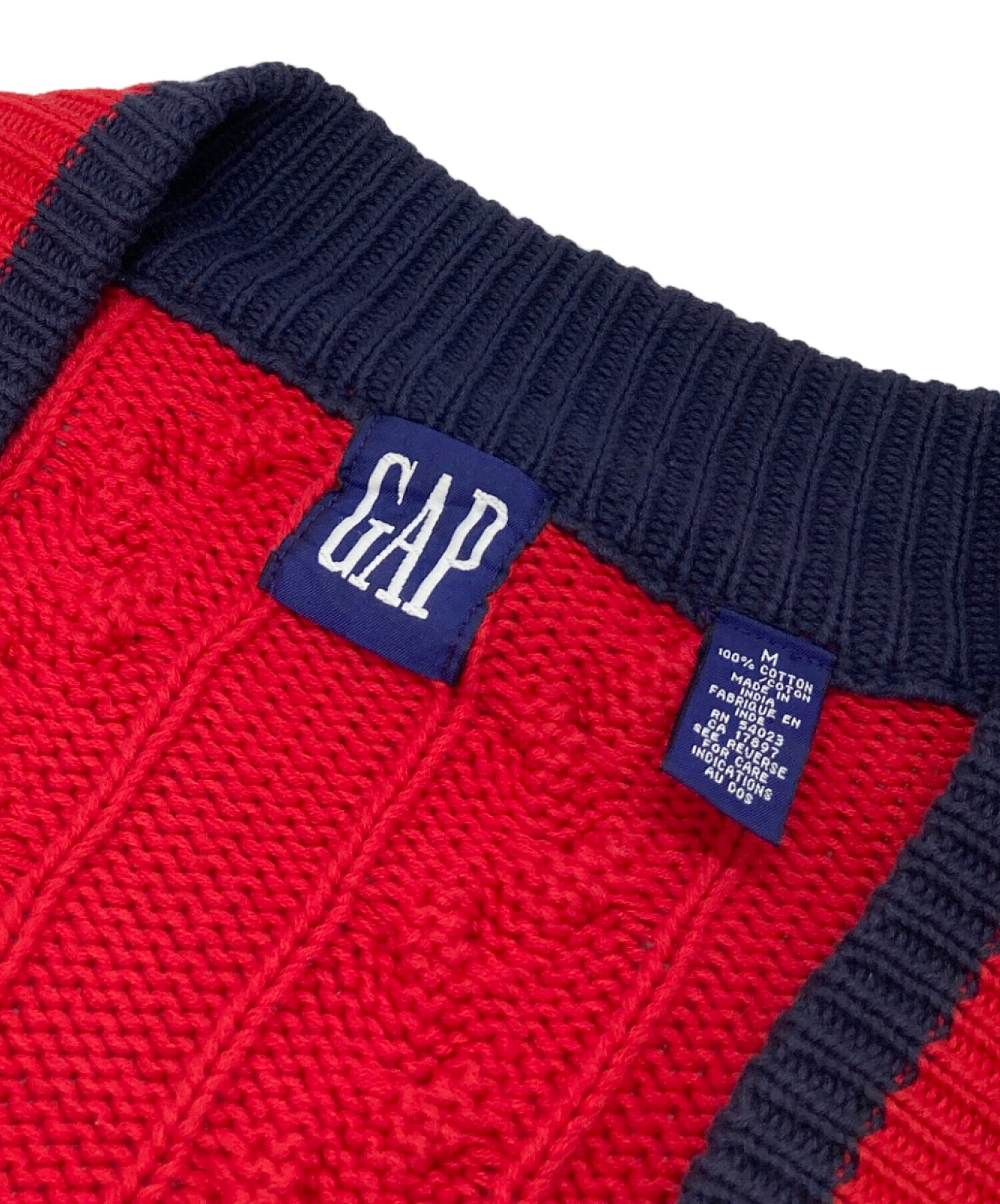 中古・古着通販】GAP (ギャップ) ニットカーディガン OLD GAP レッド