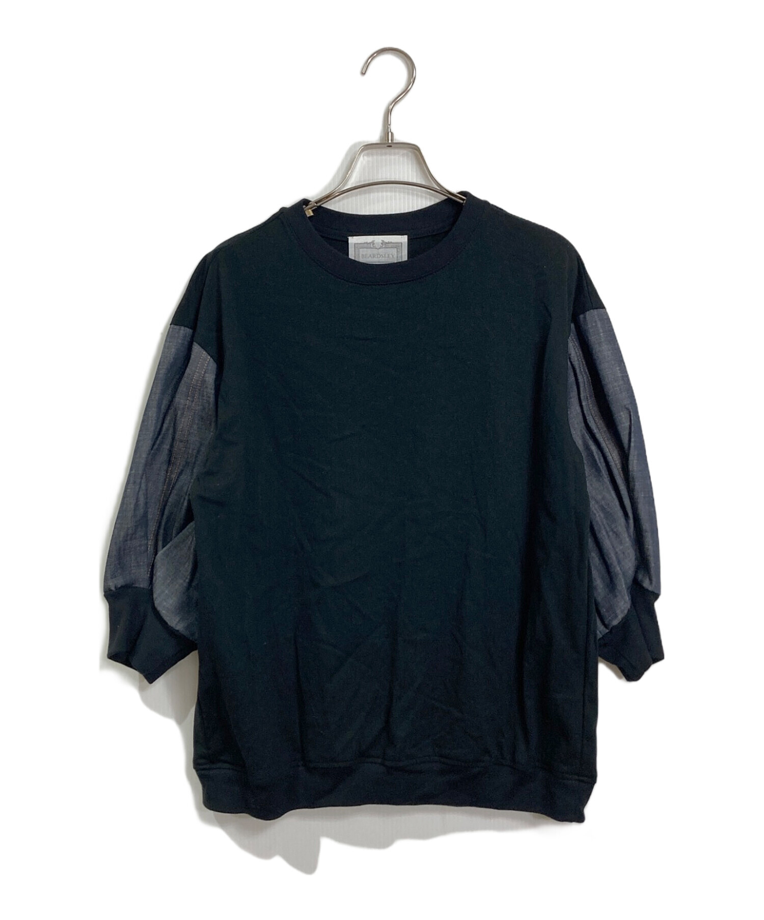 中古・古着通販】BEARDSLEY (ビアズリー) 袖デニムTee インディゴ