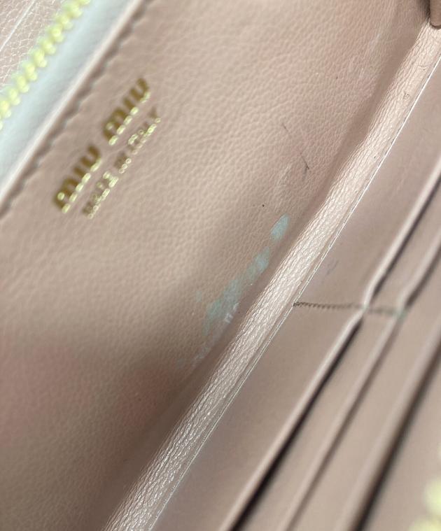 中古・古着通販】MIU MIU (ミュウミュウ) ラウンドファスナー長財布