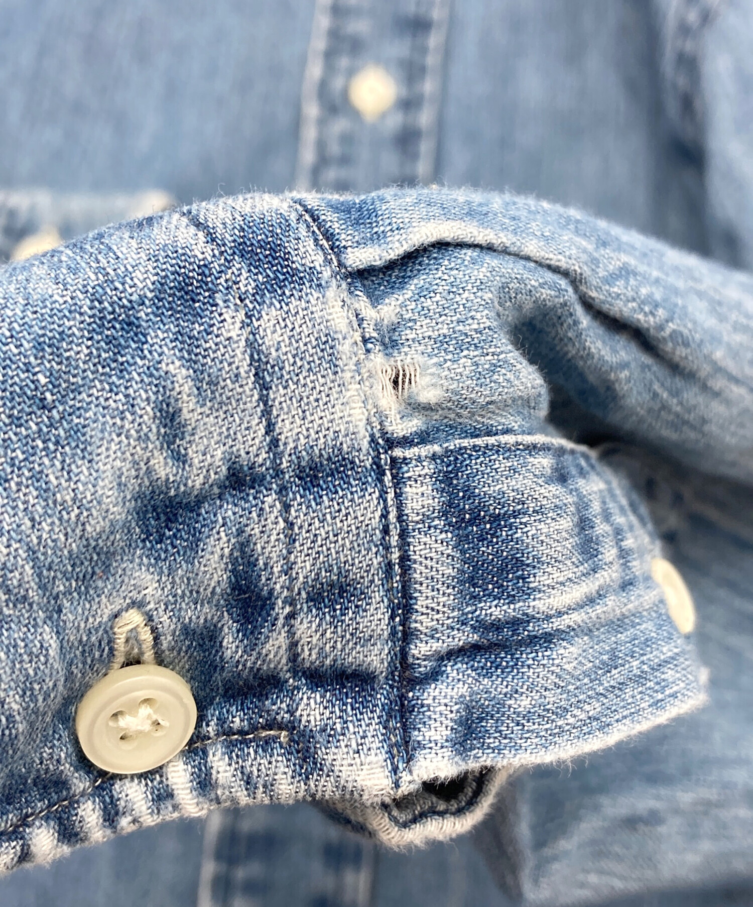 中古・古着通販】RALPH LAUREN (ラルフローレン) デニムシャツ CUSTOM