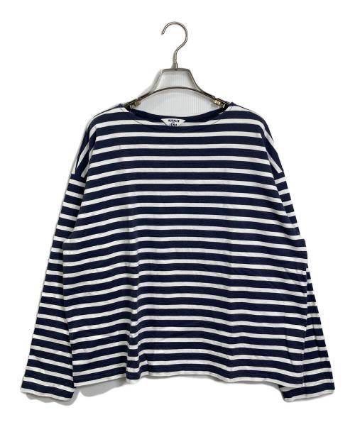 IENA/AURALEE 別注 A21AB01IE バスクボーダー 長袖Ｔシャツ カットソー ロンＴ ホワイト ブルー レディース イエナ/オーラリー【中古】6-0305M∞ 中古・古着通販】AURALEE (オーラリー) IENA (イエナ) バスクシャツ