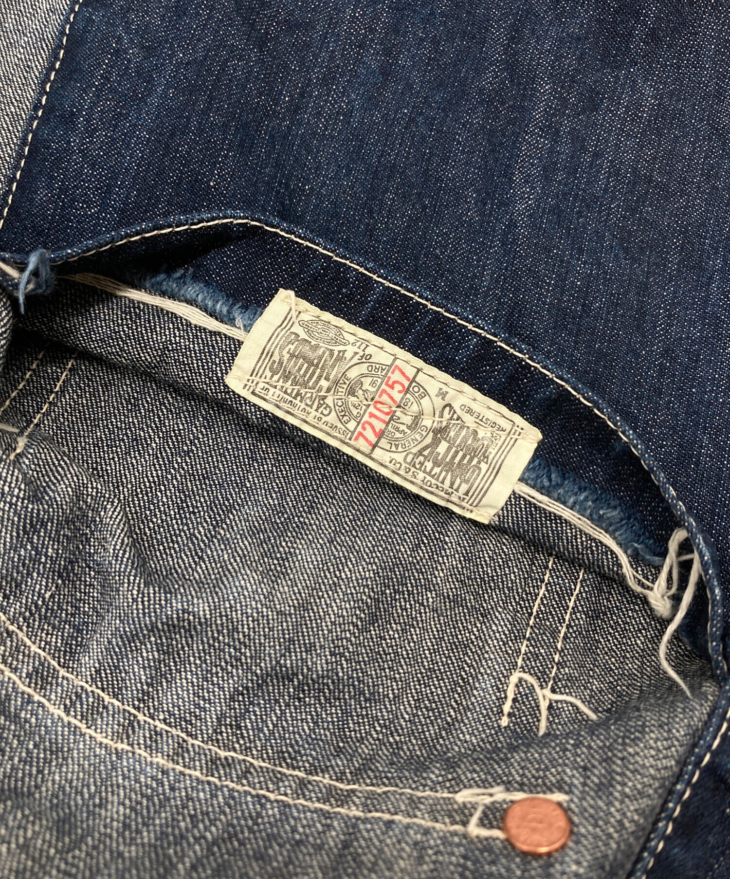 38 The REAL McCOY'S デニム カバーオール 大戦 ライナー 中古・古着通販】THE REAL McCOY'S (ザ・リアルマッコイズ) デニム