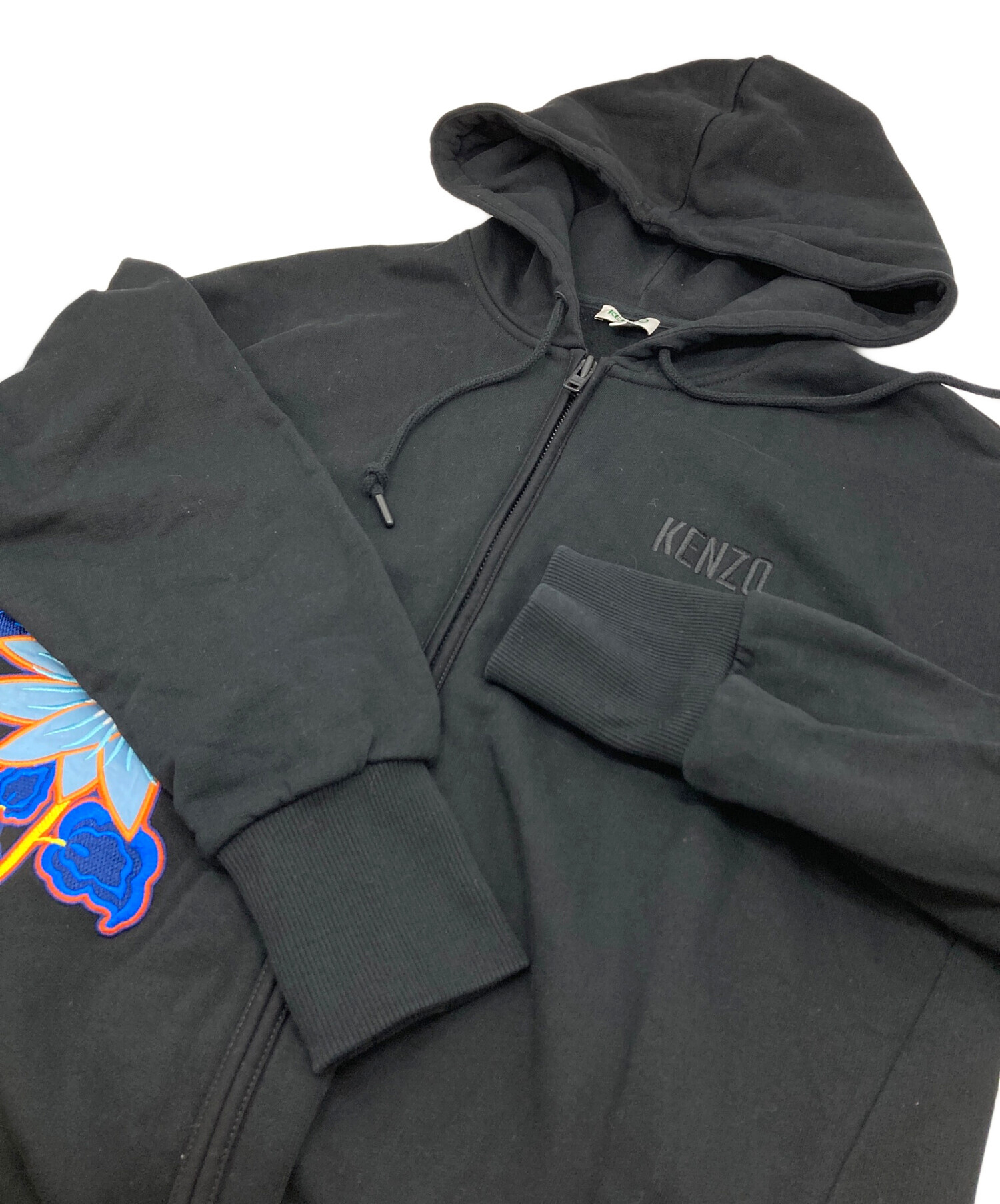 中古・古着通販】KENZO (ケンゾー) フラワー刺繍パーカーワンピース 