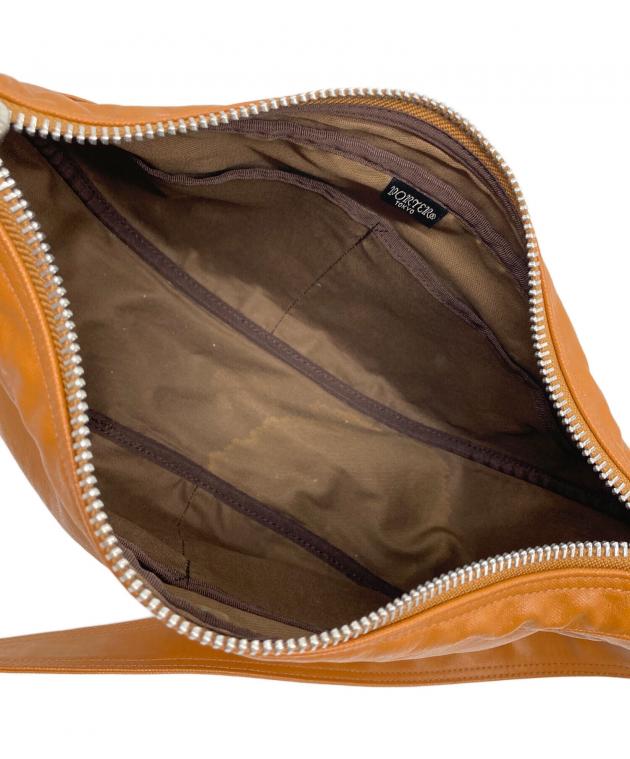 【新品未使用タグ付き】PORTER キャメルブラウン ショルダーバッグ PORTER ポーター フリースタイル ショルダーバッグ キャメル