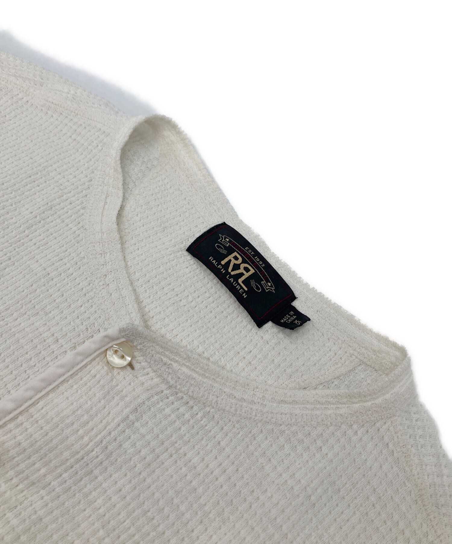 中古・古着通販】RRL (ダブルアールエル) ワッフルヘンリーネック