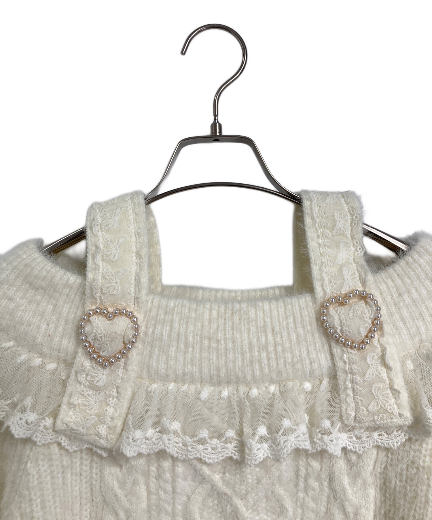 中古・古着通販】LIZ LISA (リズリサ) ハート バックル オフショルダー