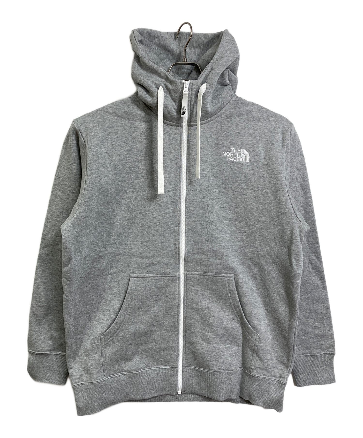 ザノースフェイス　刺繍ロゴ　企業ロゴ　ベスト　ノースリーブ　グレー　古着　未使用 THE NORTH FACE - 古着 ザ・ノースフェイス THE NORTH FACE ベスト
