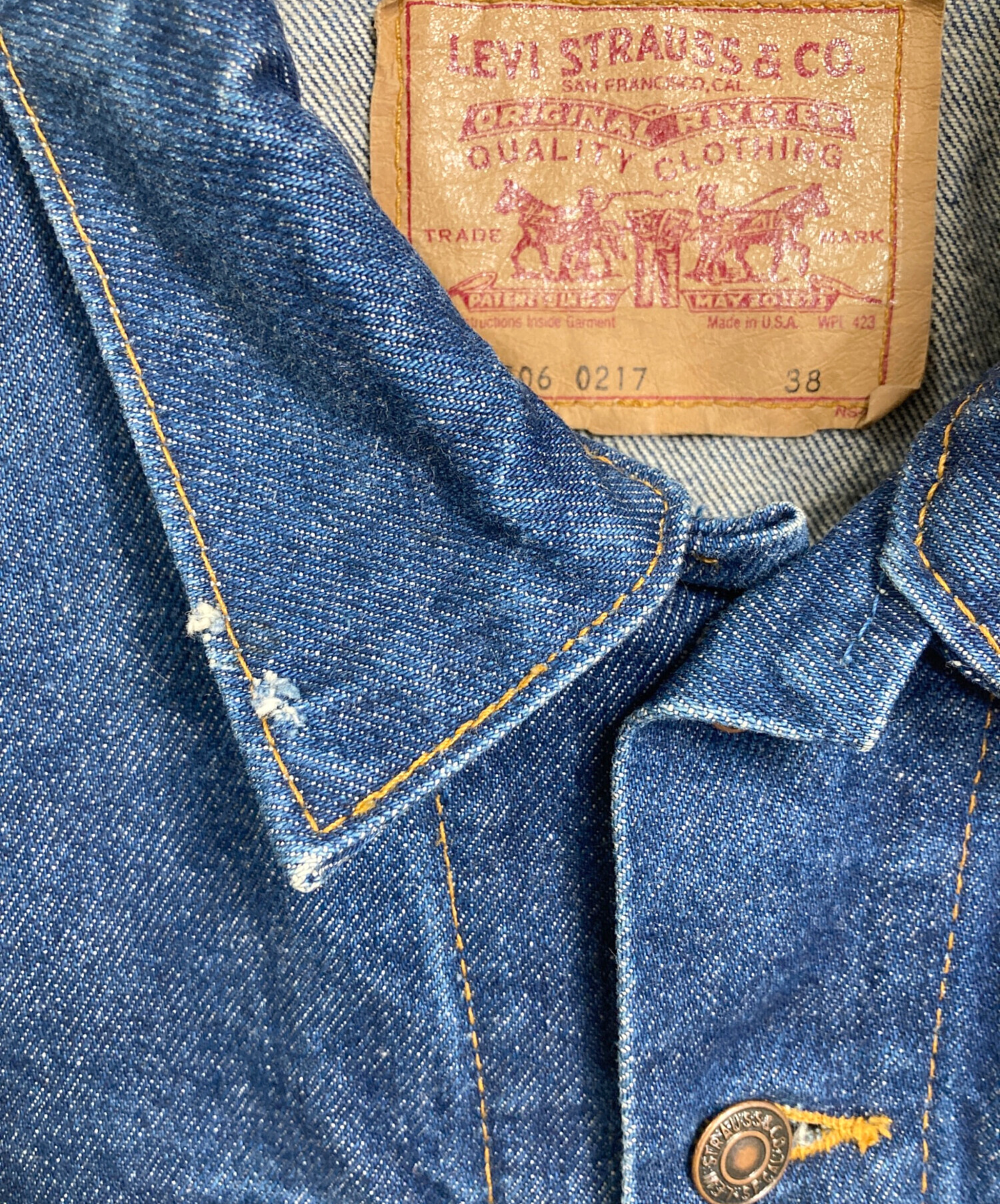 80s Levi's デニムジャケット usa製 38サイズ 中古・古着通販】LEVI'S (リーバイス) 【古着】4th typeデニム