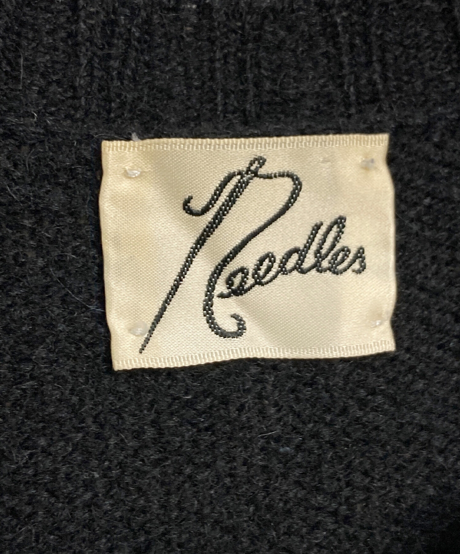 Needles ニードルス カーディガン エルボーパッチ ウール ニット 中古・古着通販】Needles (ニードルズ) イギリス製エルボーパッチ