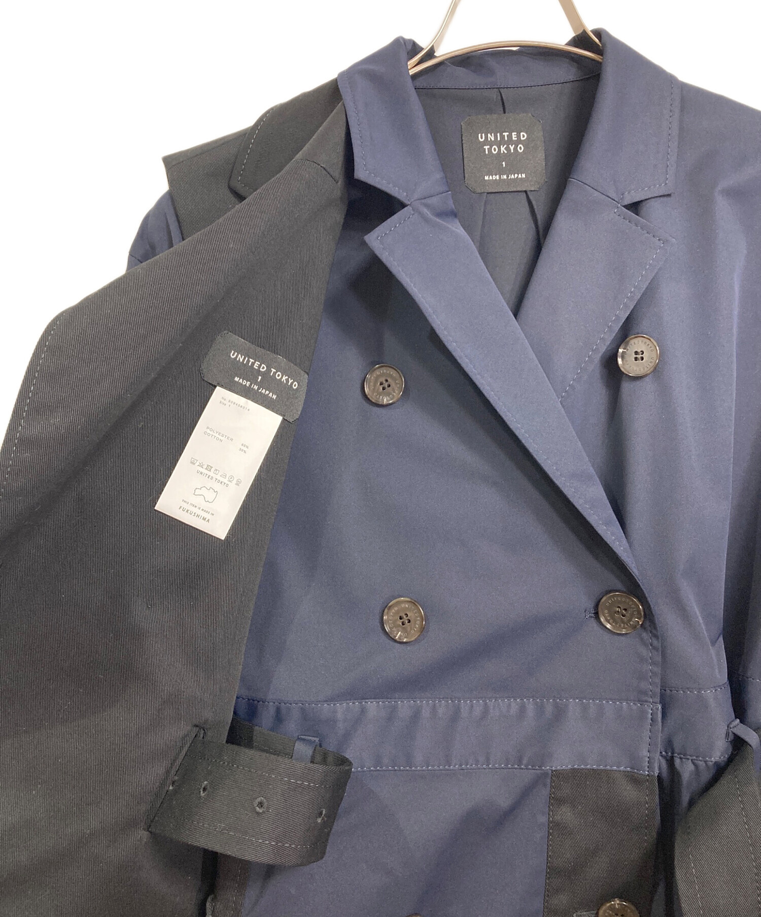 中古・古着通販】UNITED TOKYO (ユナイテッドトーキョー) 切替トレンチ