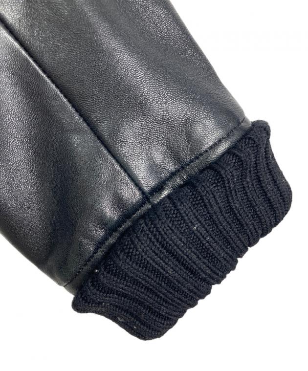 中古・古着通販】DRAWER (ドゥロワー) レザースリーブスタジャン