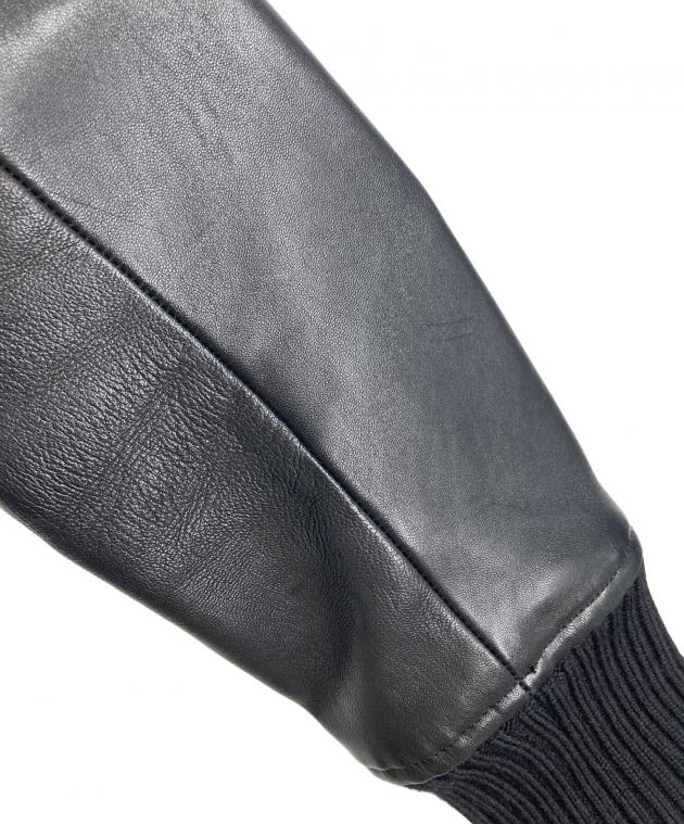 中古・古着通販】DRAWER (ドゥロワー) レザースリーブスタジャン