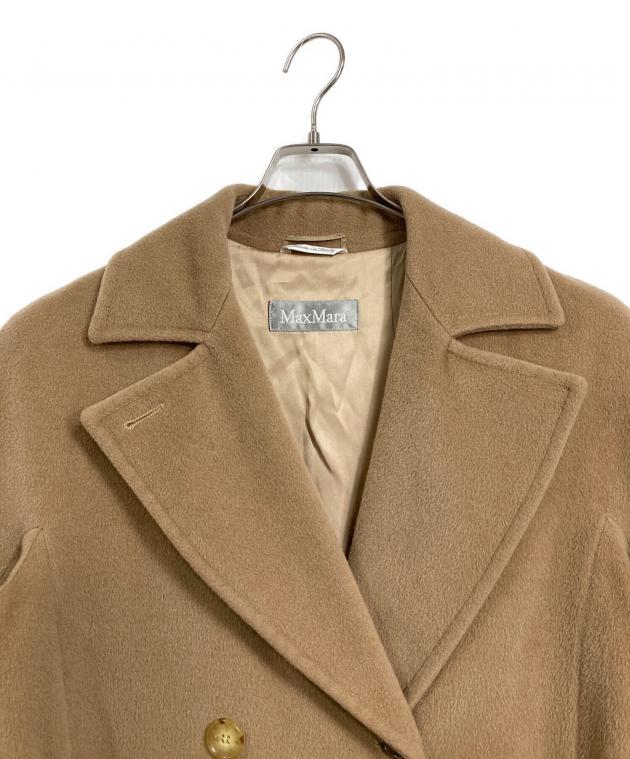 マックスマーラ　国内正規品　バージンウール　ロングコート　ベージュ　イタリア製 中古・古着通販】MaxMara (マックスマーラ) ヴァージンウールダブル