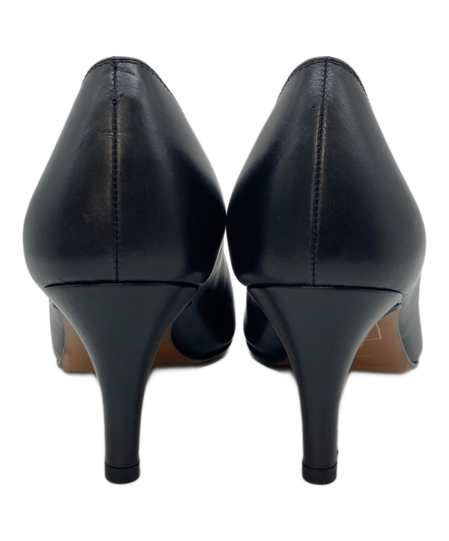 LANVIN en Bleu ランバン ヒール　リボン　ブラック　23㎝ 中古・古着通販】LANVIN en Bleu (ランバンオンブルー) 130周年記念