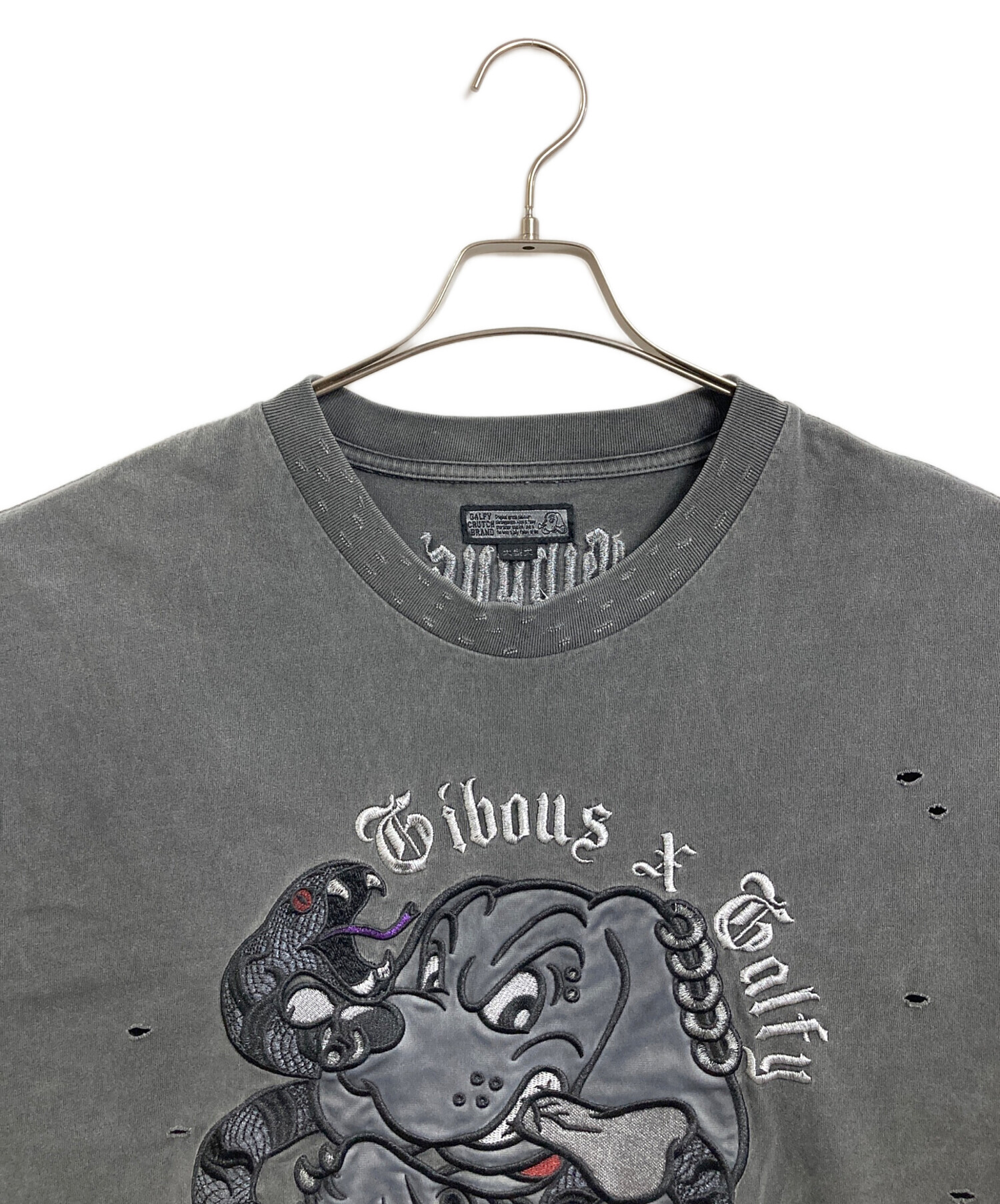 完売品✨GALFY×gibous ガルフィー SNAKE DOG STUDS T 中古・古着通販】GALFY (ガルフィー) gibous (ギボス) snake dog