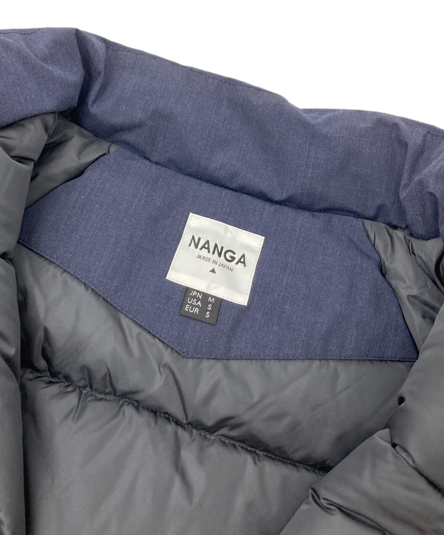 NANGA (ナンガ) ヒノック スタンドダウンジャケット　ダウンジャケット　アウター　日本製 ネイビー サイズ:M