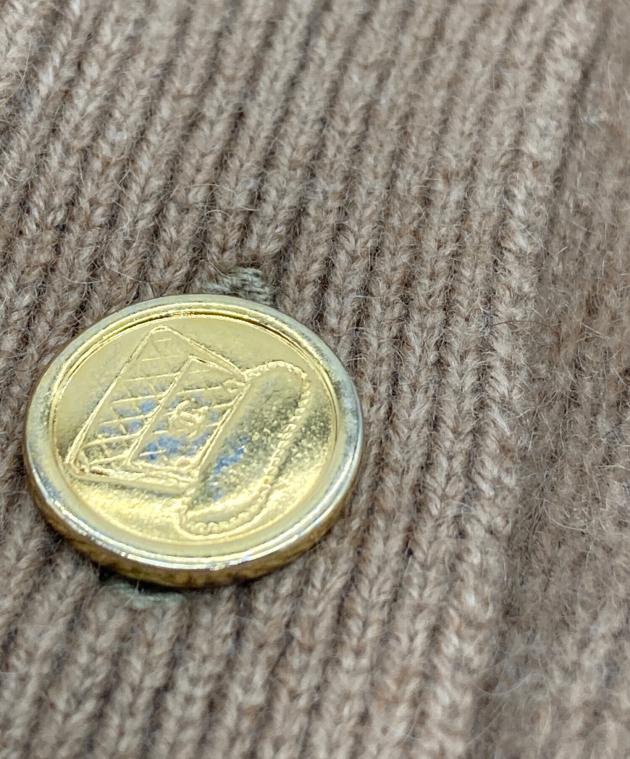 中古・古着通販】CHANEL (シャネル) カシミヤタートルネックニット 金