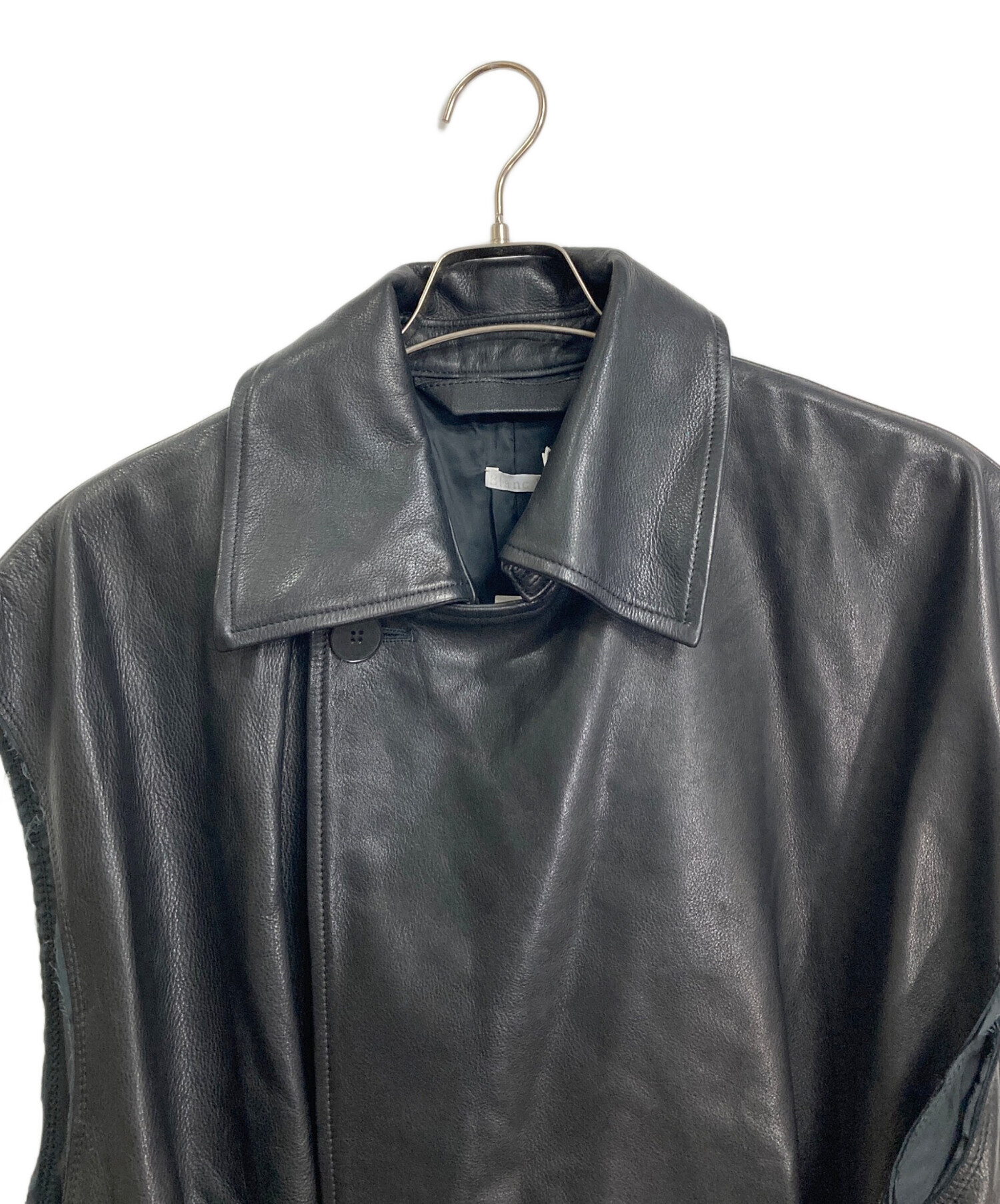 中古・古着通販】Blanc YM (ブランワイエム) Leather Short Trench