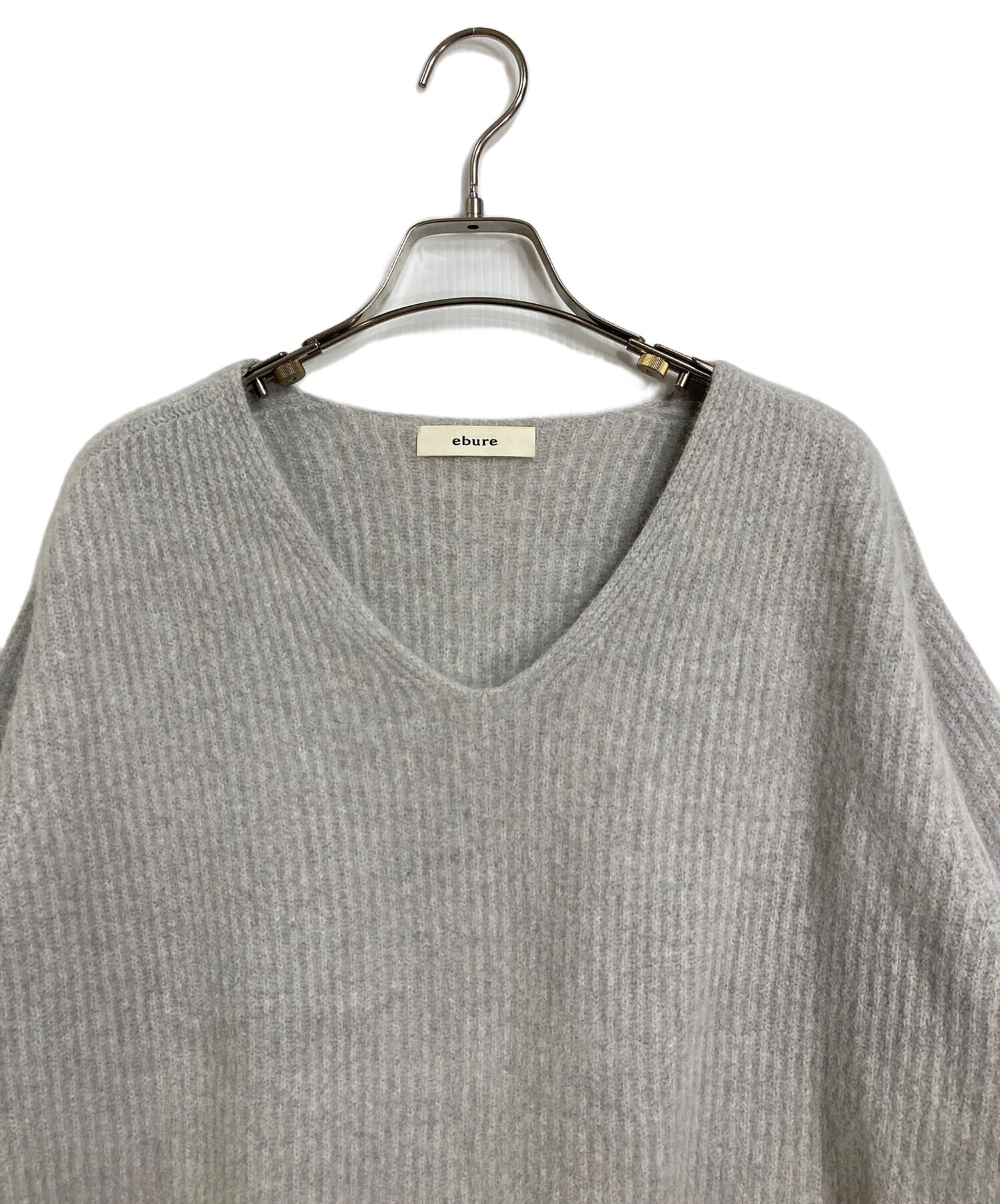 中古・古着通販】EBURE (エブール) シャギーフォックス Vネックニット 