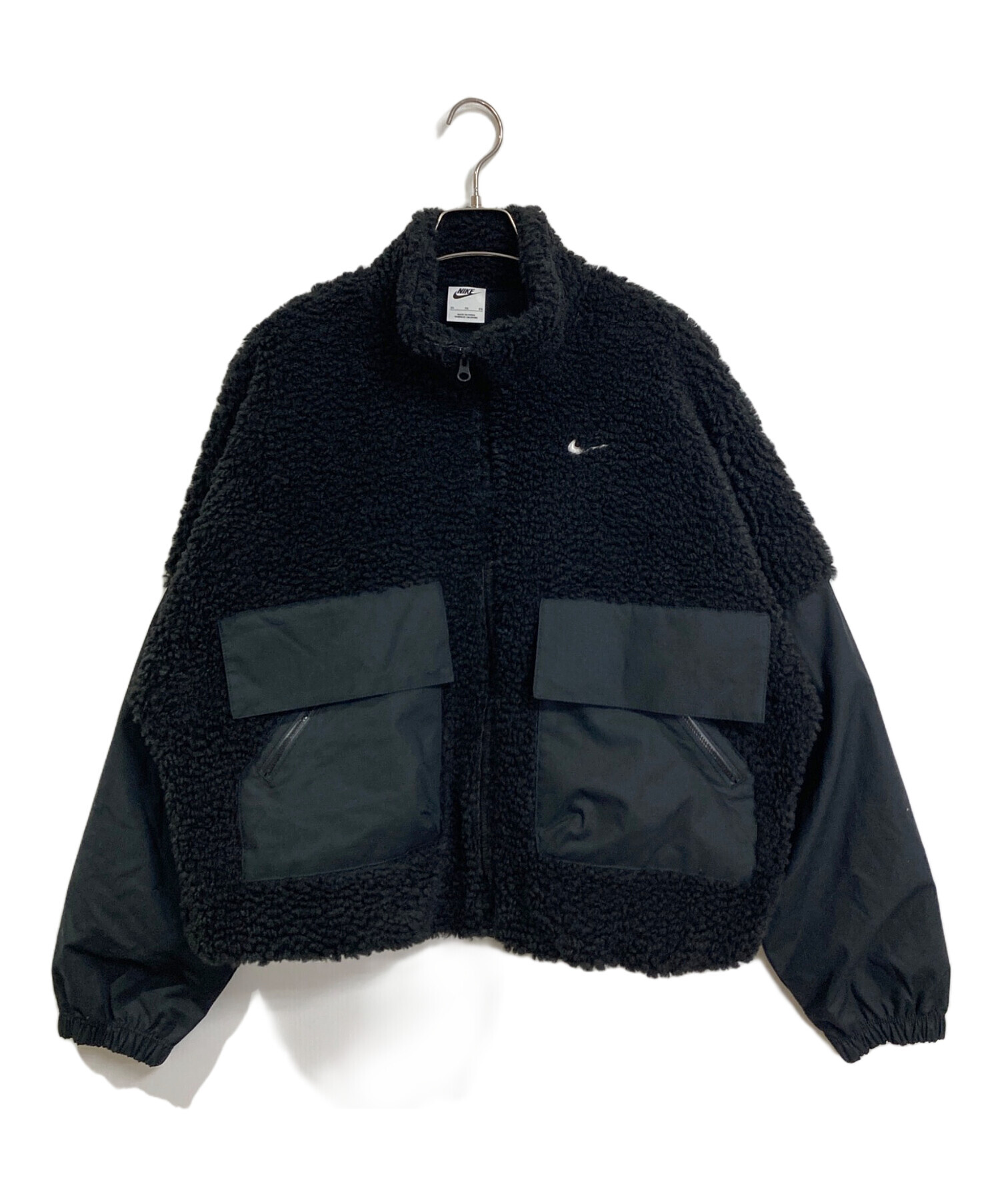 中古・古着通販】NIKE (ナイキ) Stand Collar Pocket Faux Shearling