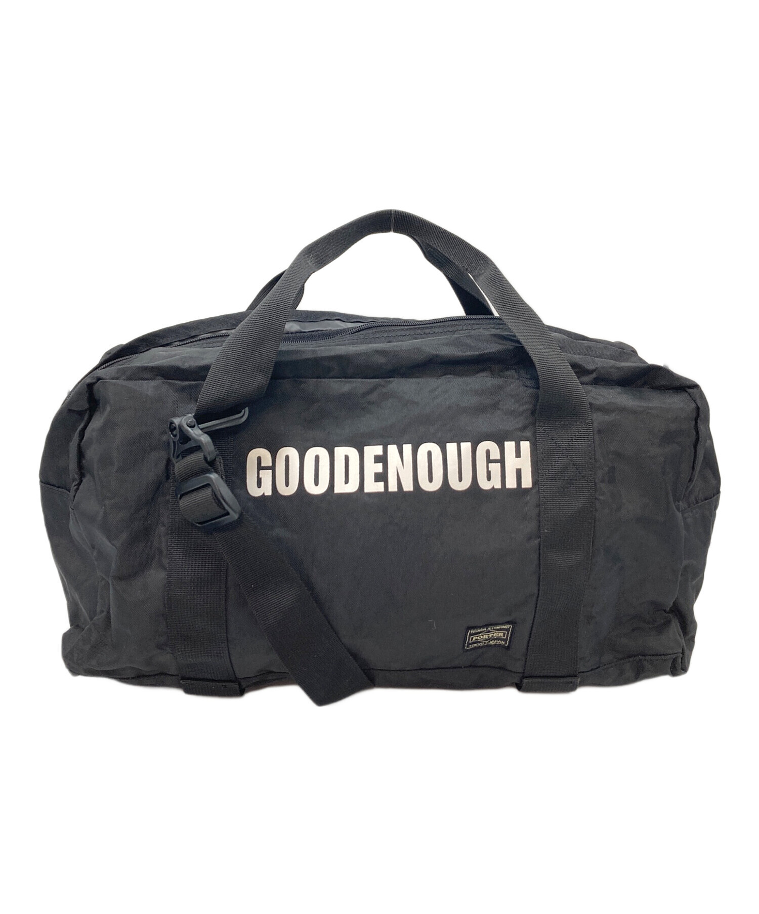 希少　GOODENOUGH×PORTER　ボストンバッグ　ドラムバッグ　Wネーム 中古・古着通販】PORTER (ポーター) GOODENOUGH ドラムバッグ ボストン