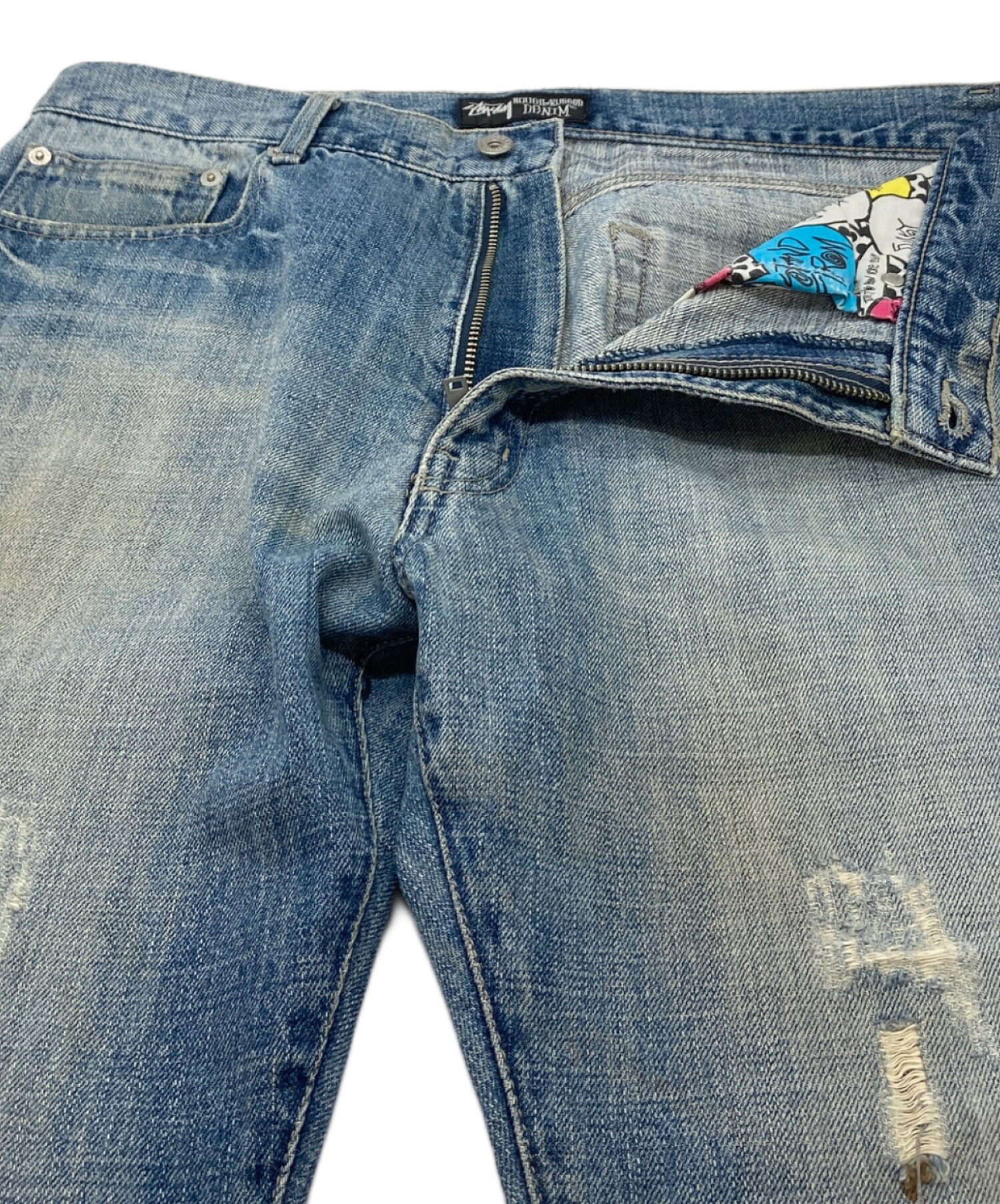 中古・古着通販】stussy (ステューシー) ROUGH RUGGED DENIM ダメージ