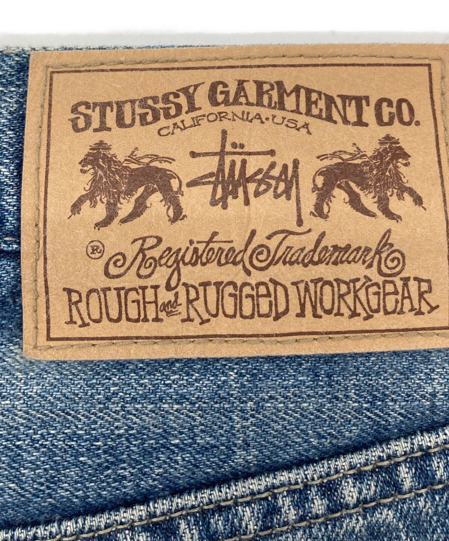 中古・古着通販】stussy (ステューシー) ROUGH RUGGED DENIM ダメージ
