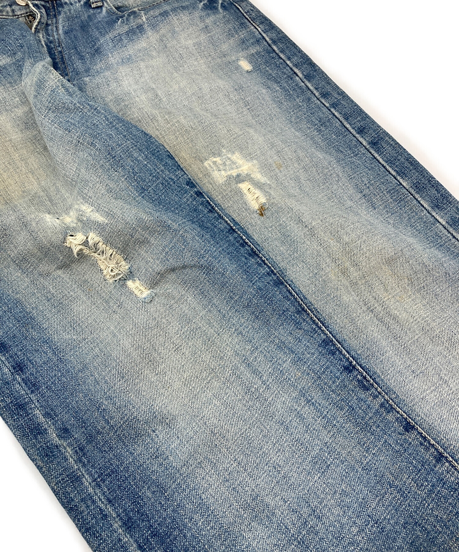 中古・古着通販】stussy (ステューシー) ROUGH RUGGED DENIM ダメージ