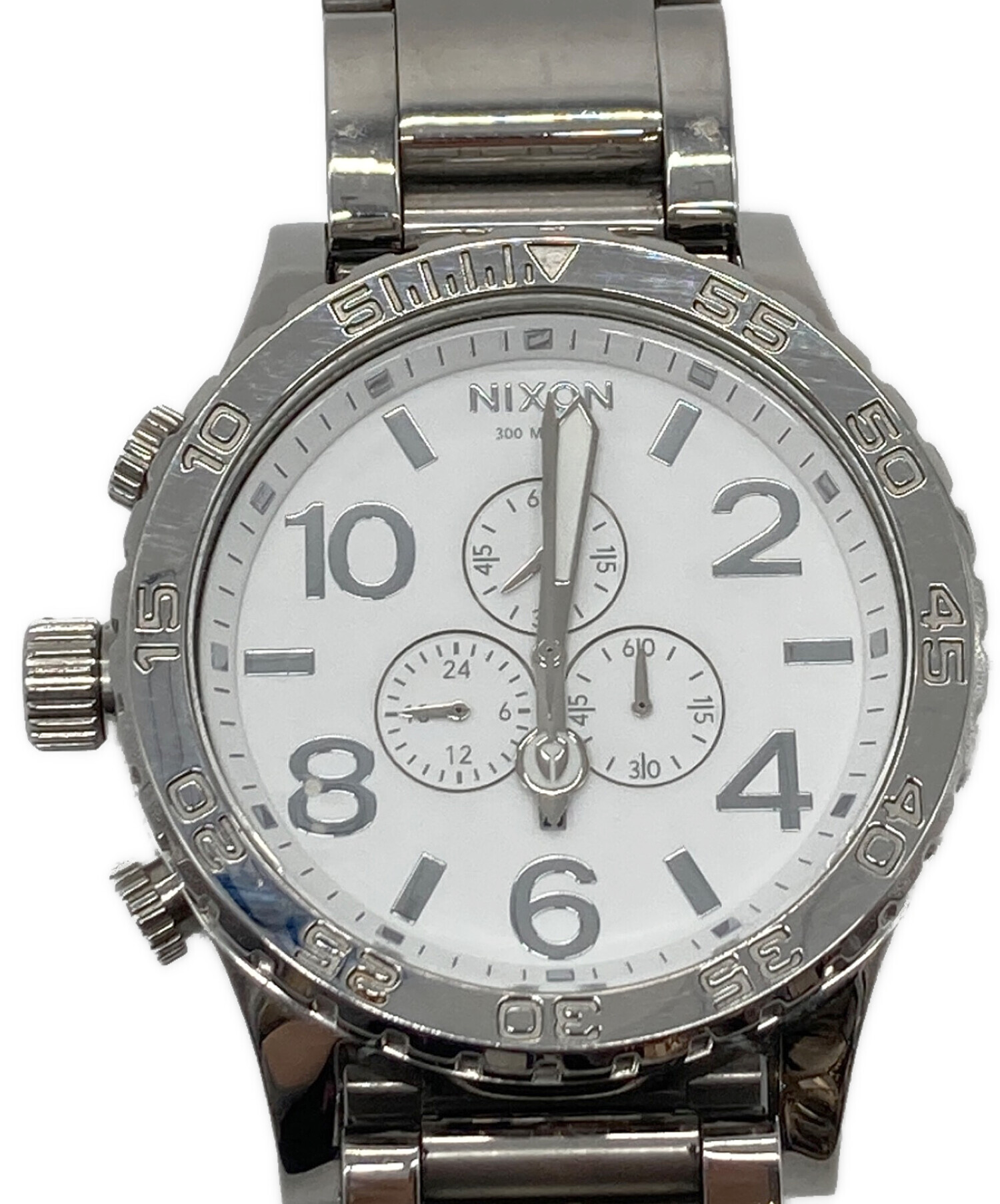 中古・古着通販】NIXON (ニクソン) アナログ腕時計 ホワイト×シルバー