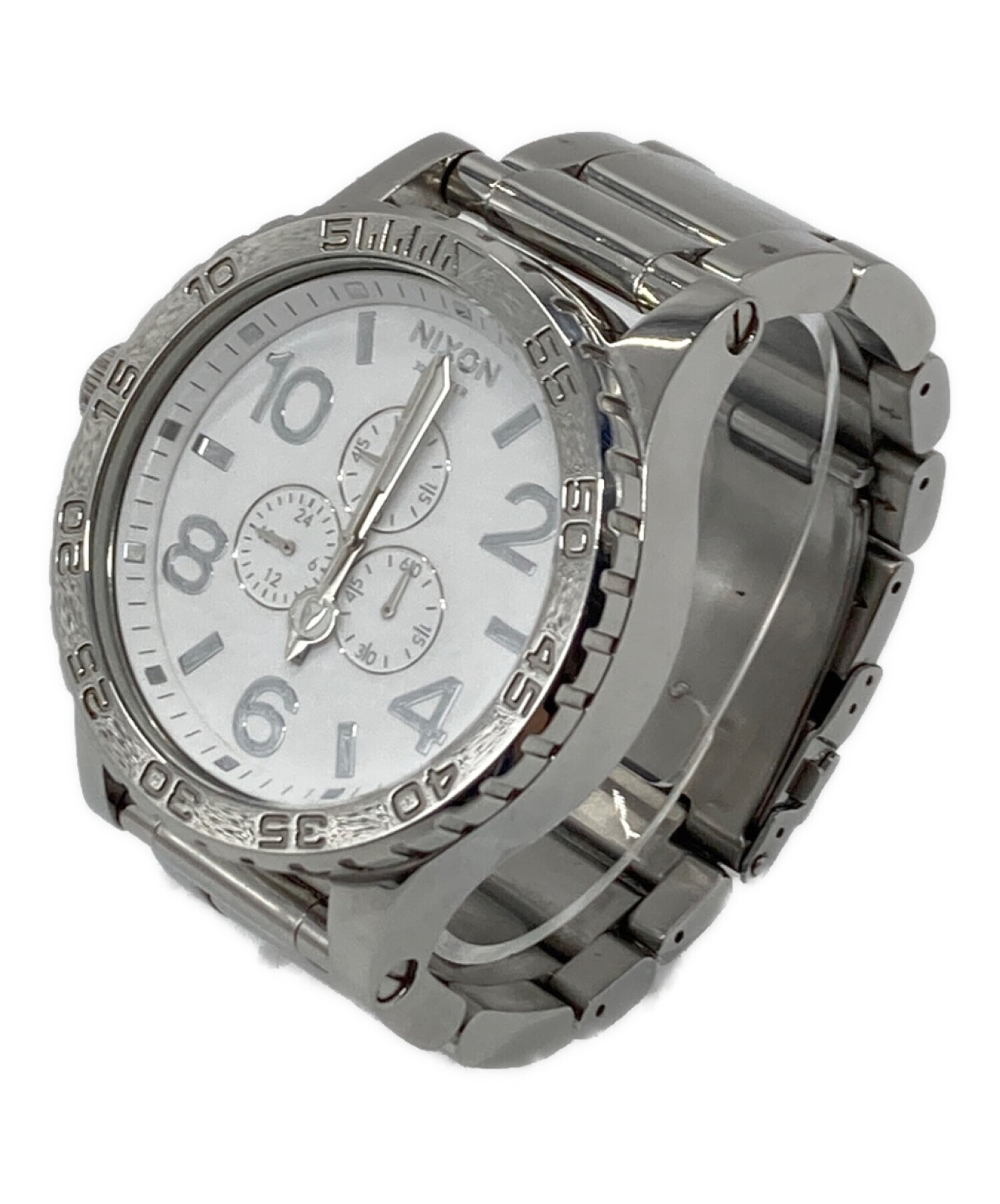 中古・古着通販】NIXON (ニクソン) アナログ腕時計 ホワイト×シルバー