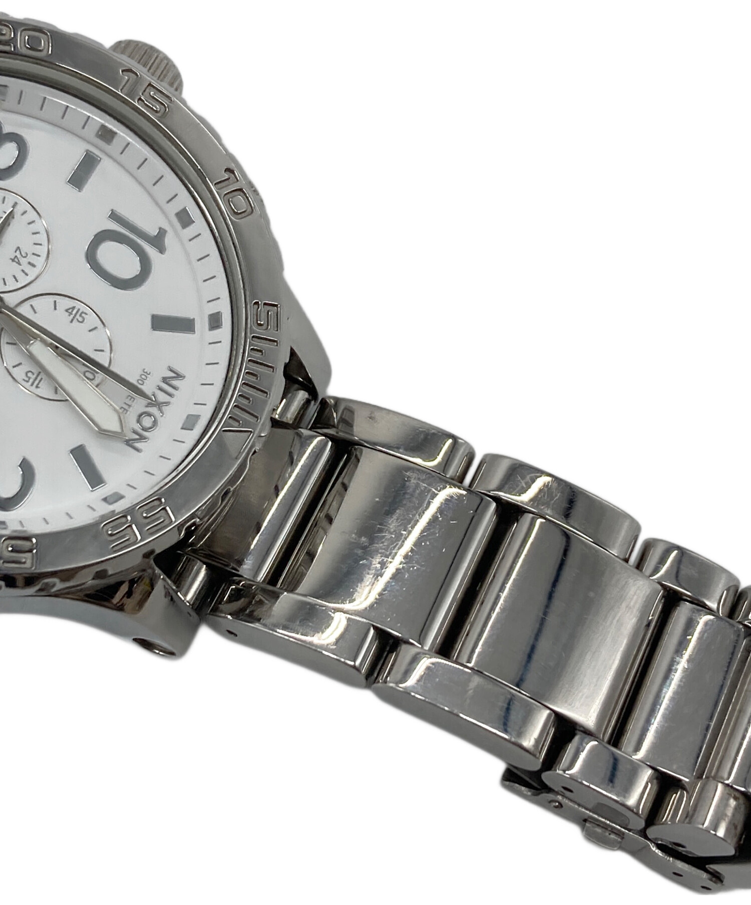 中古・古着通販】NIXON (ニクソン) アナログ腕時計 ホワイト×シルバー