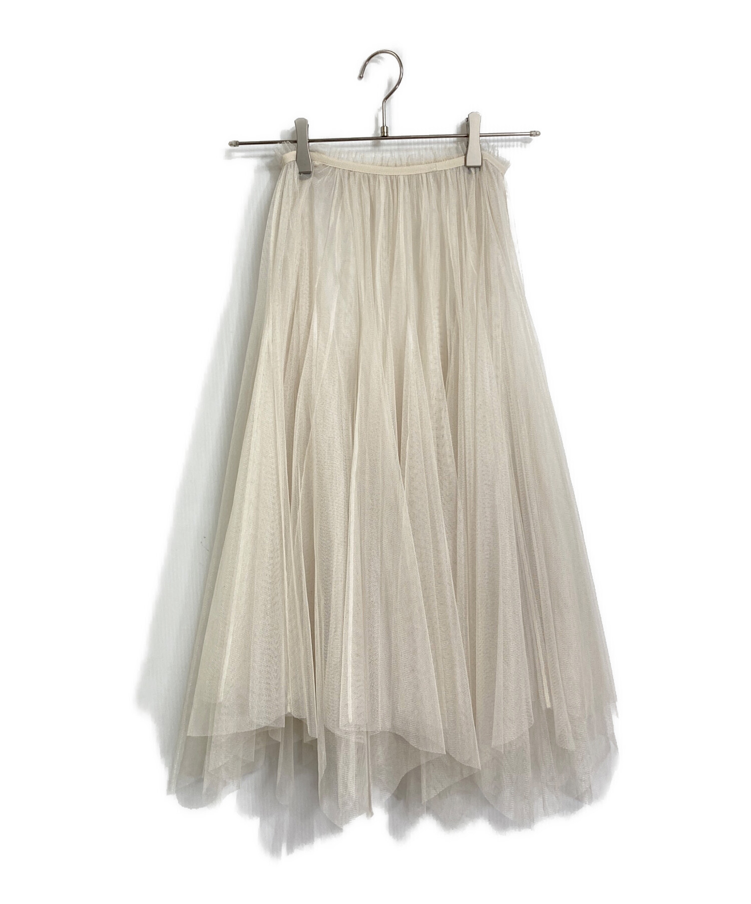中古・古着通販】Yue (ユエ) チュールスカート アイボリー サイズ:M