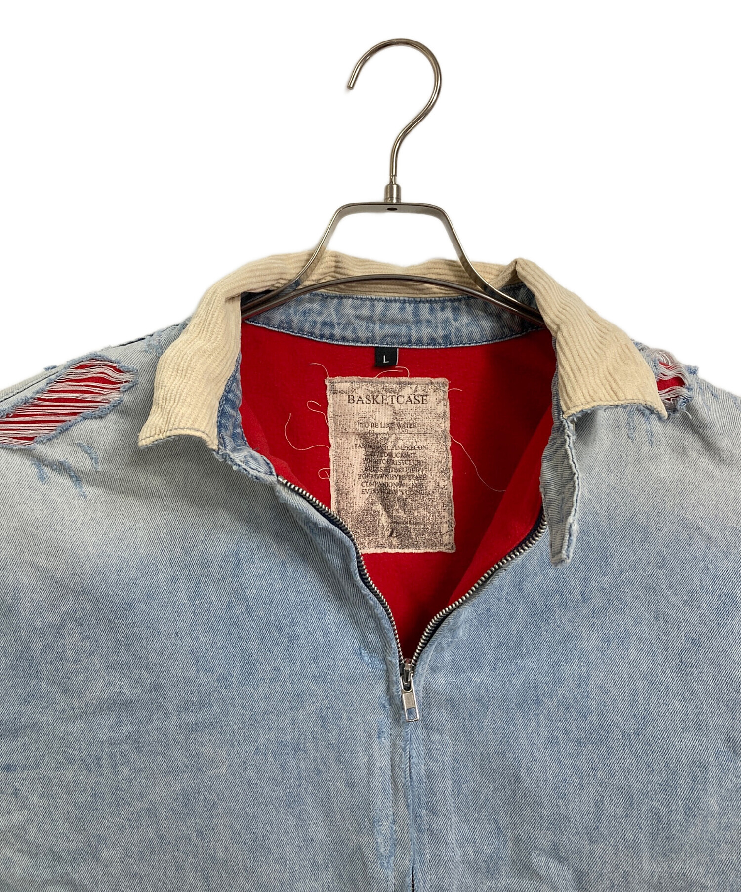 中古・古着通販】BASKETCASE (バスケットケース) ダメージ加工デニム