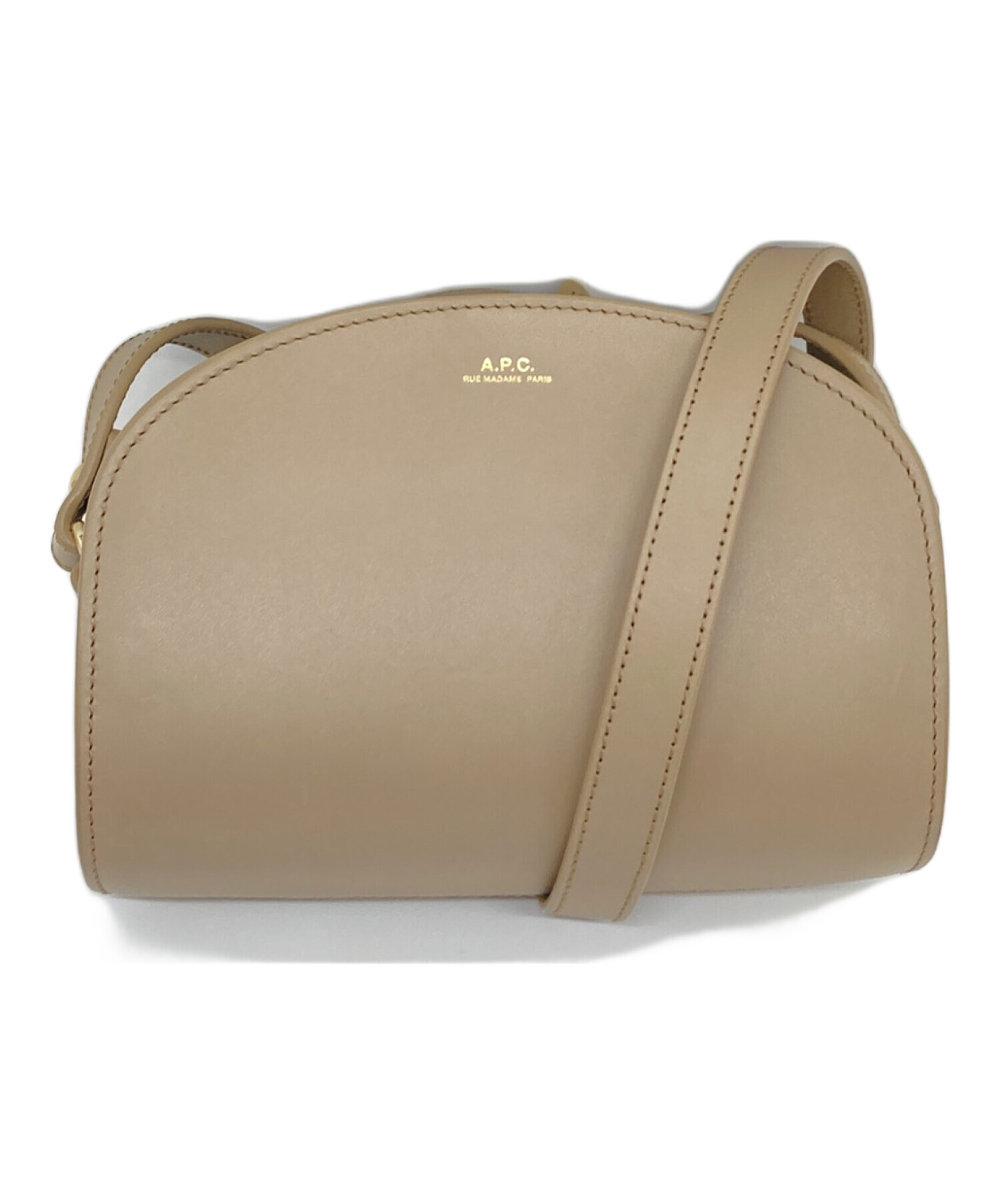 A.P.C. ハーフムーン　ショルダーバッグ　新品未使用品 中古・古着通販】A.P.C. (アーペーセー) ハーフムーンショルダーバッグ