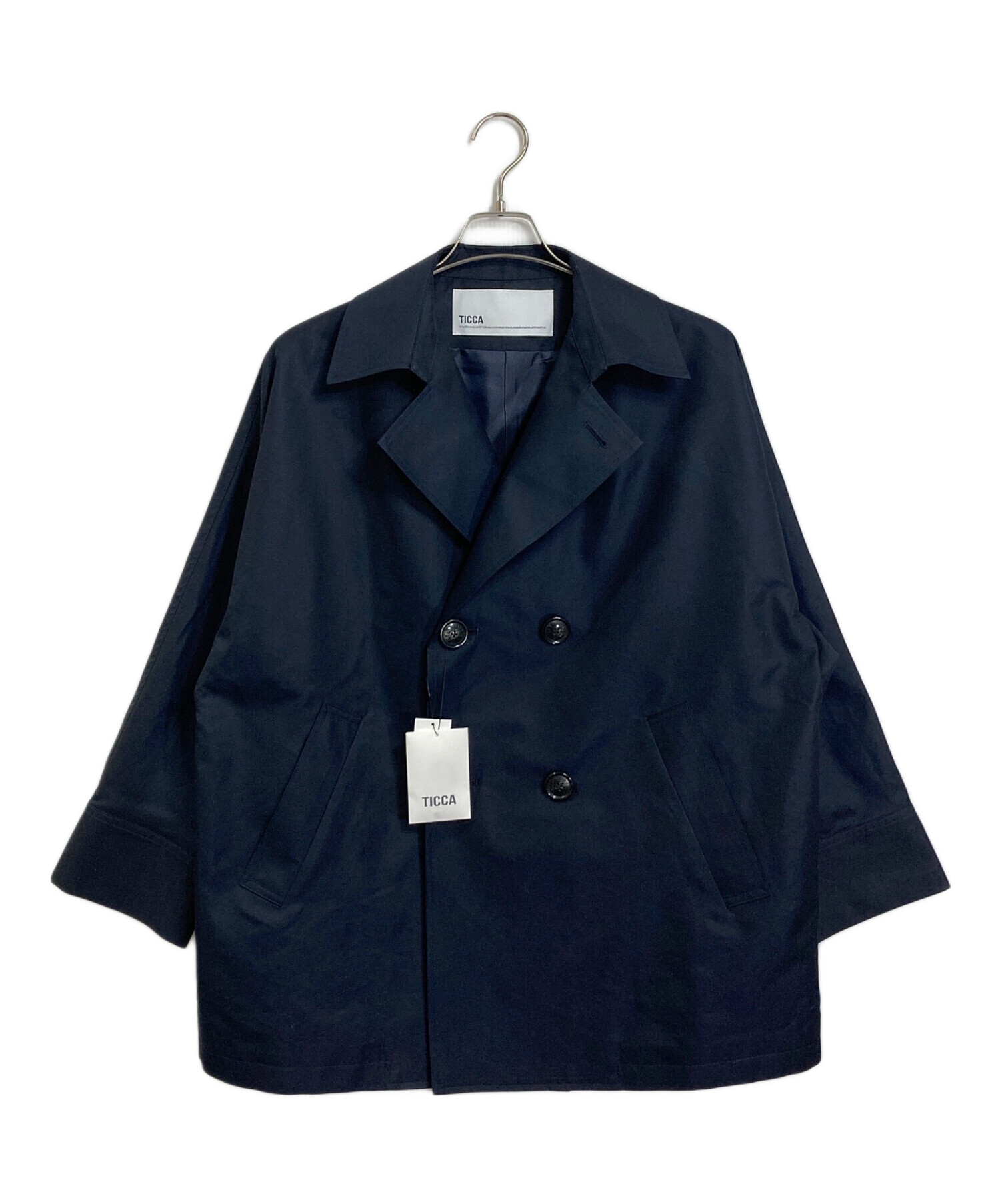 中古・古着通販】TICCA (ティッカ) miniテントトレンチコート ネイビー 