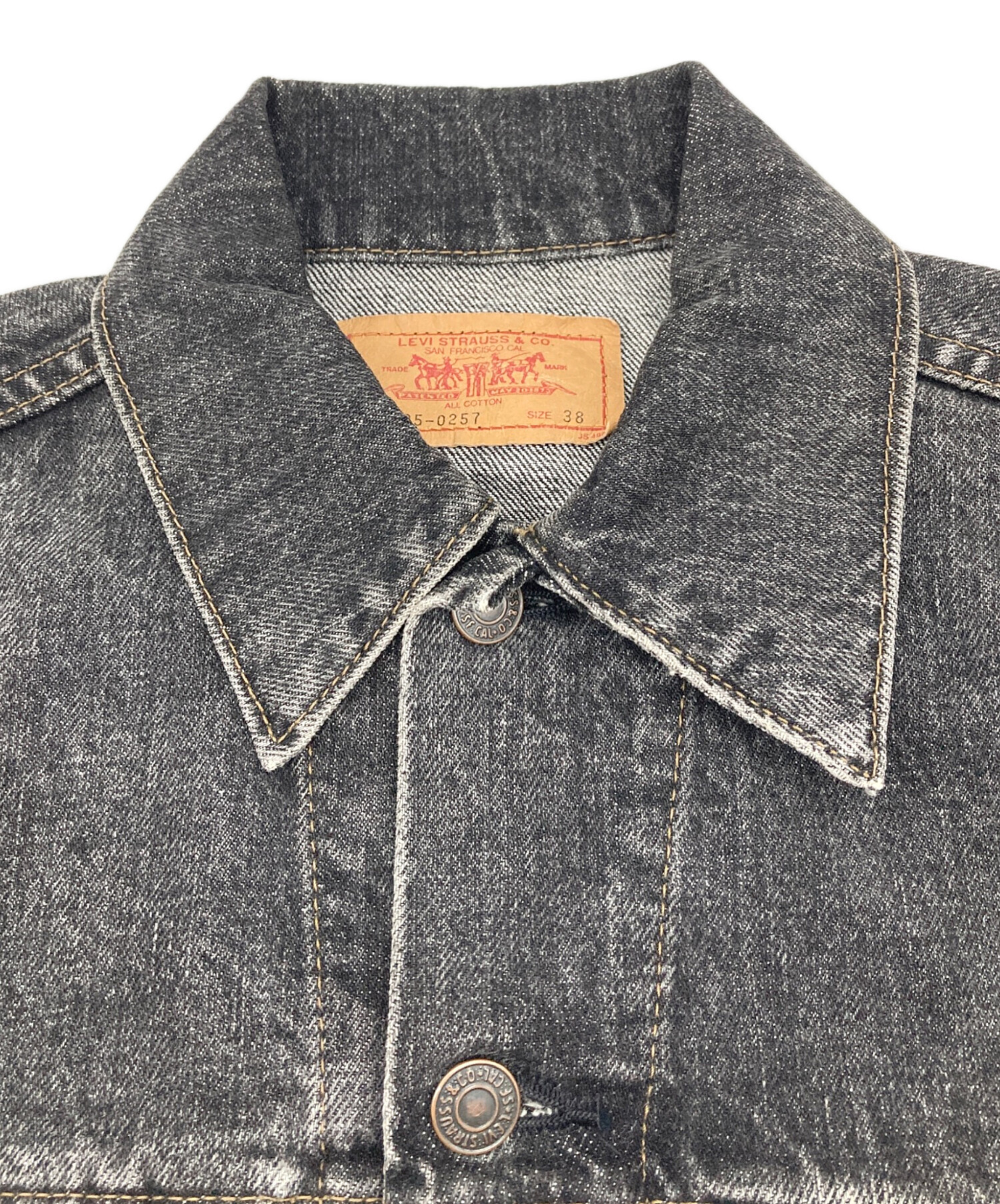 中古・古着通販】LEVI'S (リーバイス) 先染めデニムジャケット グレー