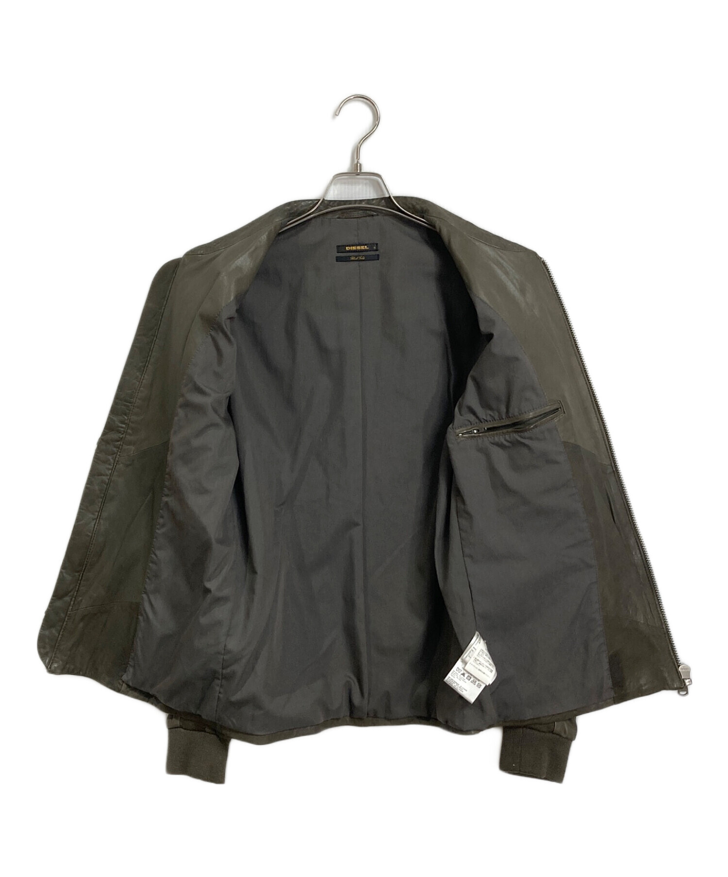 中古・古着通販】DIESEL (ディーゼル) シングルライダースジャケット 