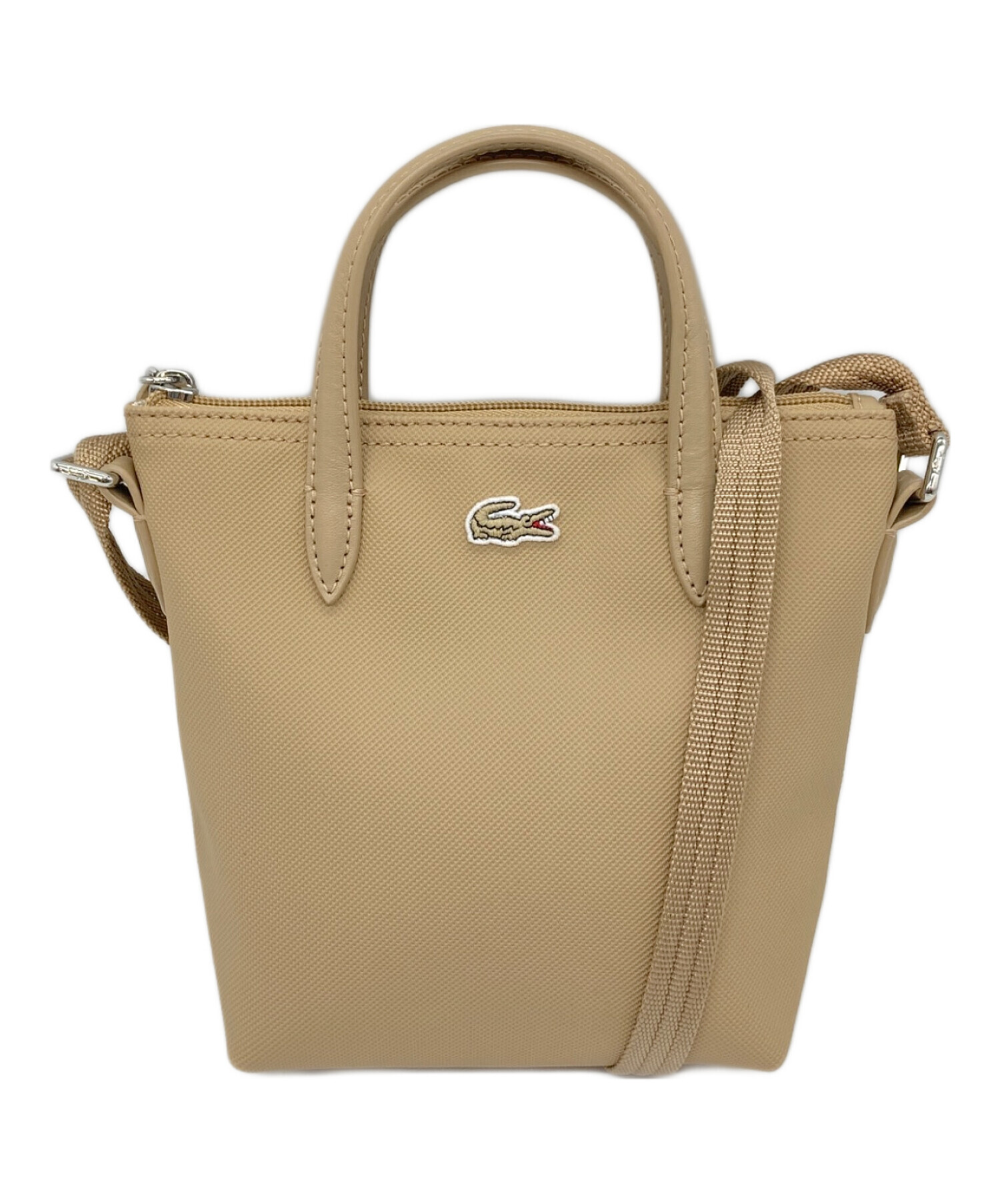 中古・古着通販】LACOSTE (ラコステ) ショルダーバッグ ベージュ 