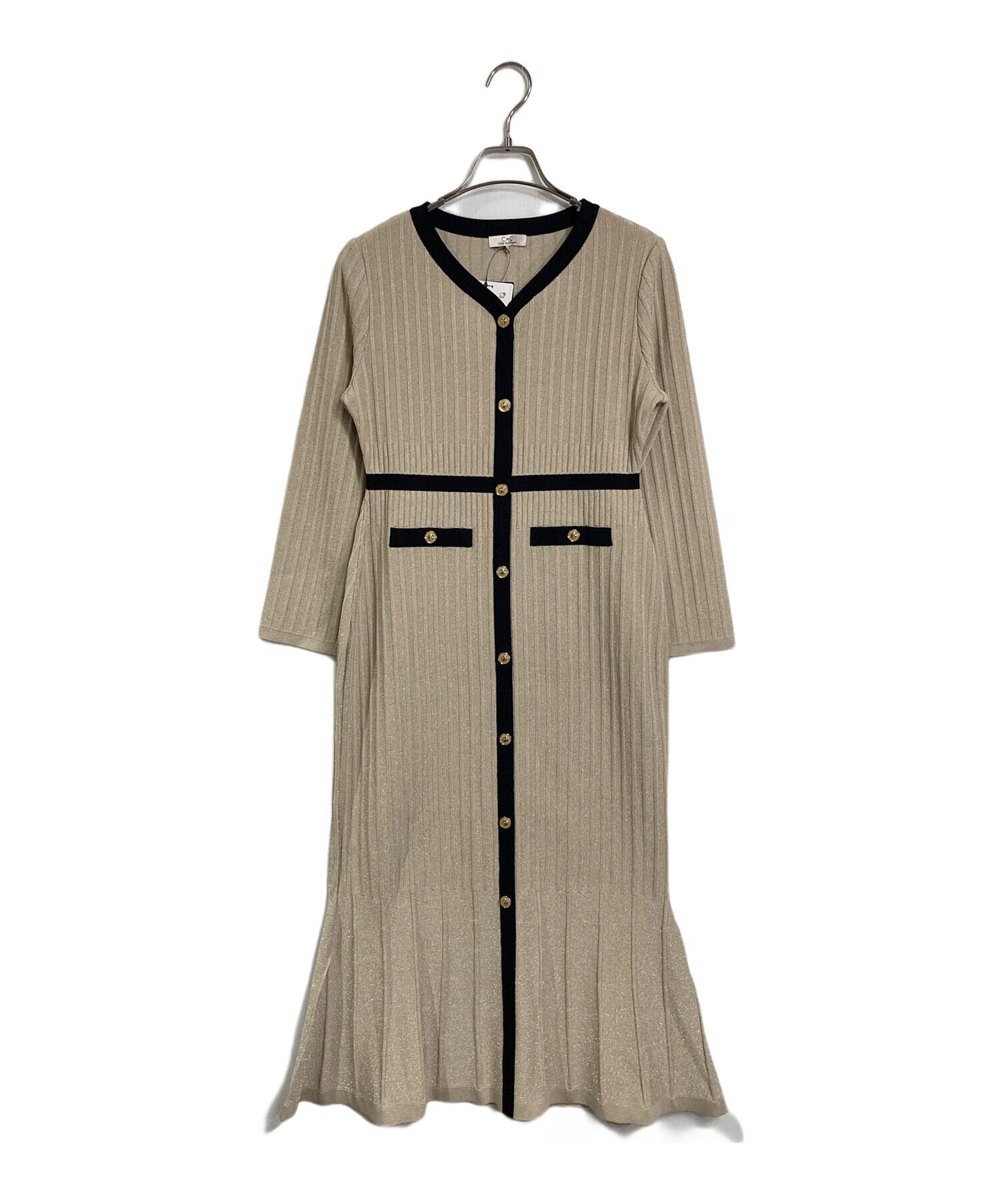 C de C ベージュ ロングコート 38サイズ レディース C de C ベージュ 