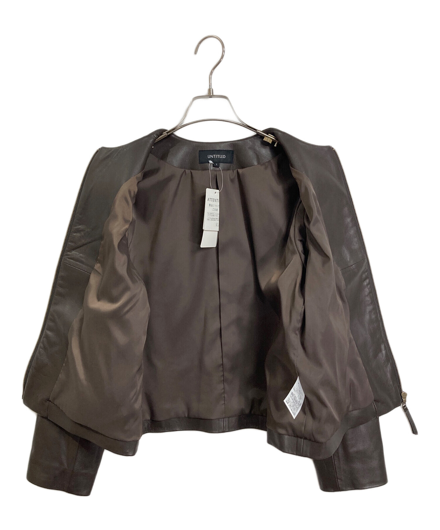 中古・古着通販】UNTITLED (アンタイトル) ラムレザージャケット ノー