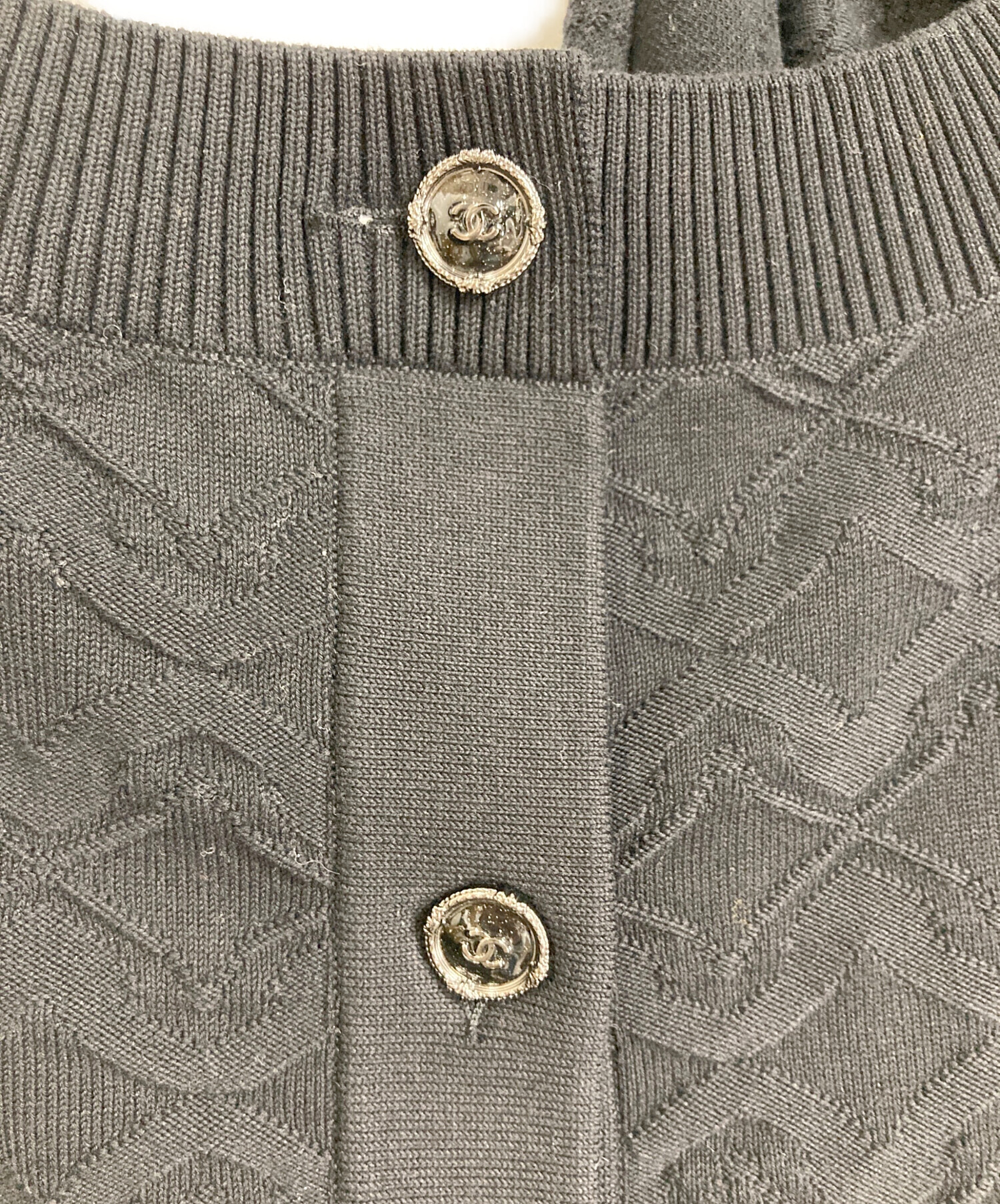 中古・古着通販】CHANEL (シャネル) バックココマーク7分袖ニット 