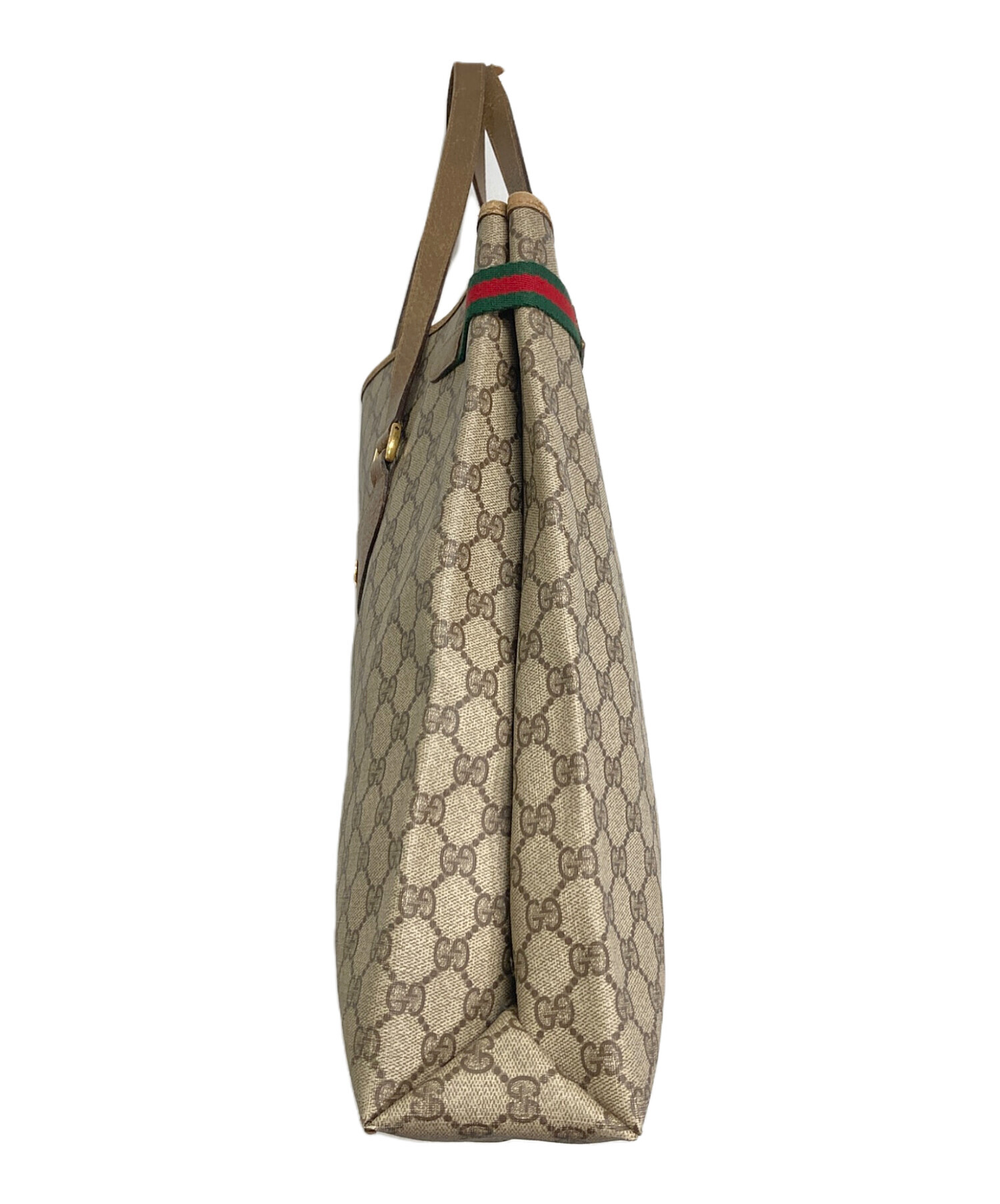 中古・古着通販】GUCCI (グッチ) GG トートバッグ OLD GUCCI ベージュ 