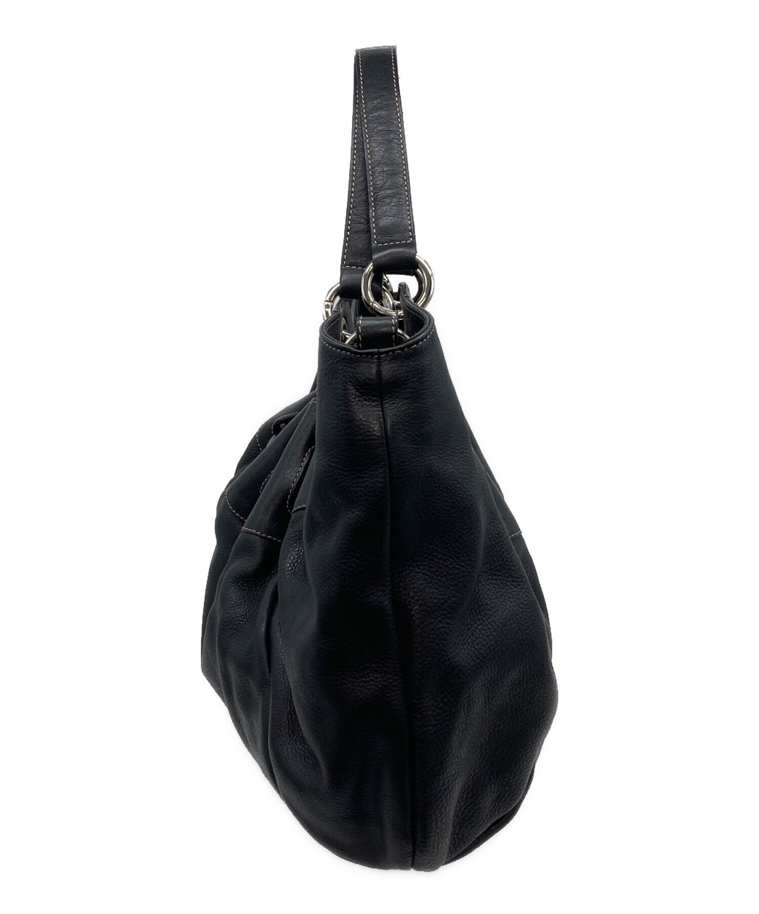 中古・古着通販】FURLA (フルラ) ギャザーワンショルダーバッグ 