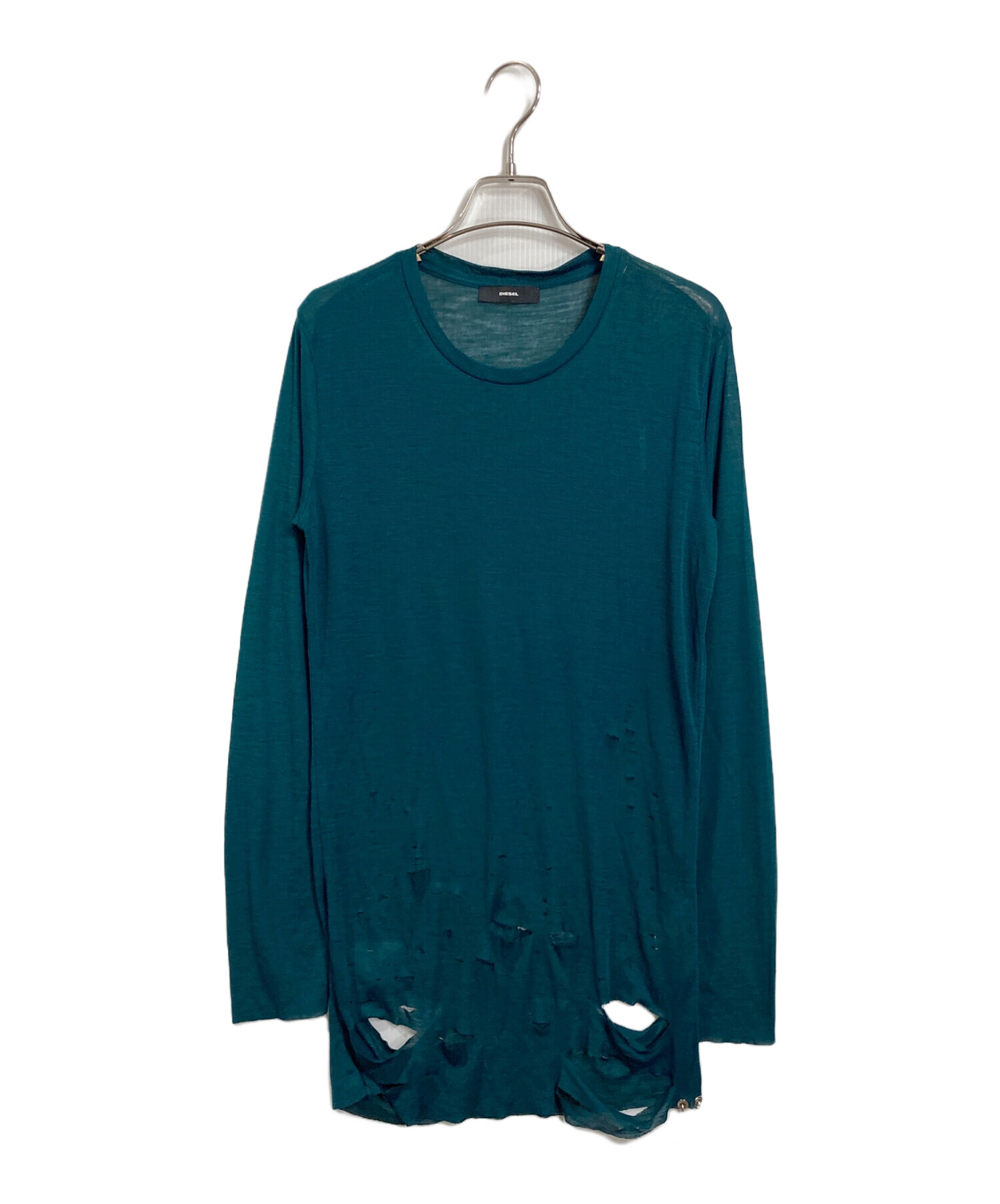 中古・古着通販】DIESEL (ディーゼル) ダメージ加工カットソー 
