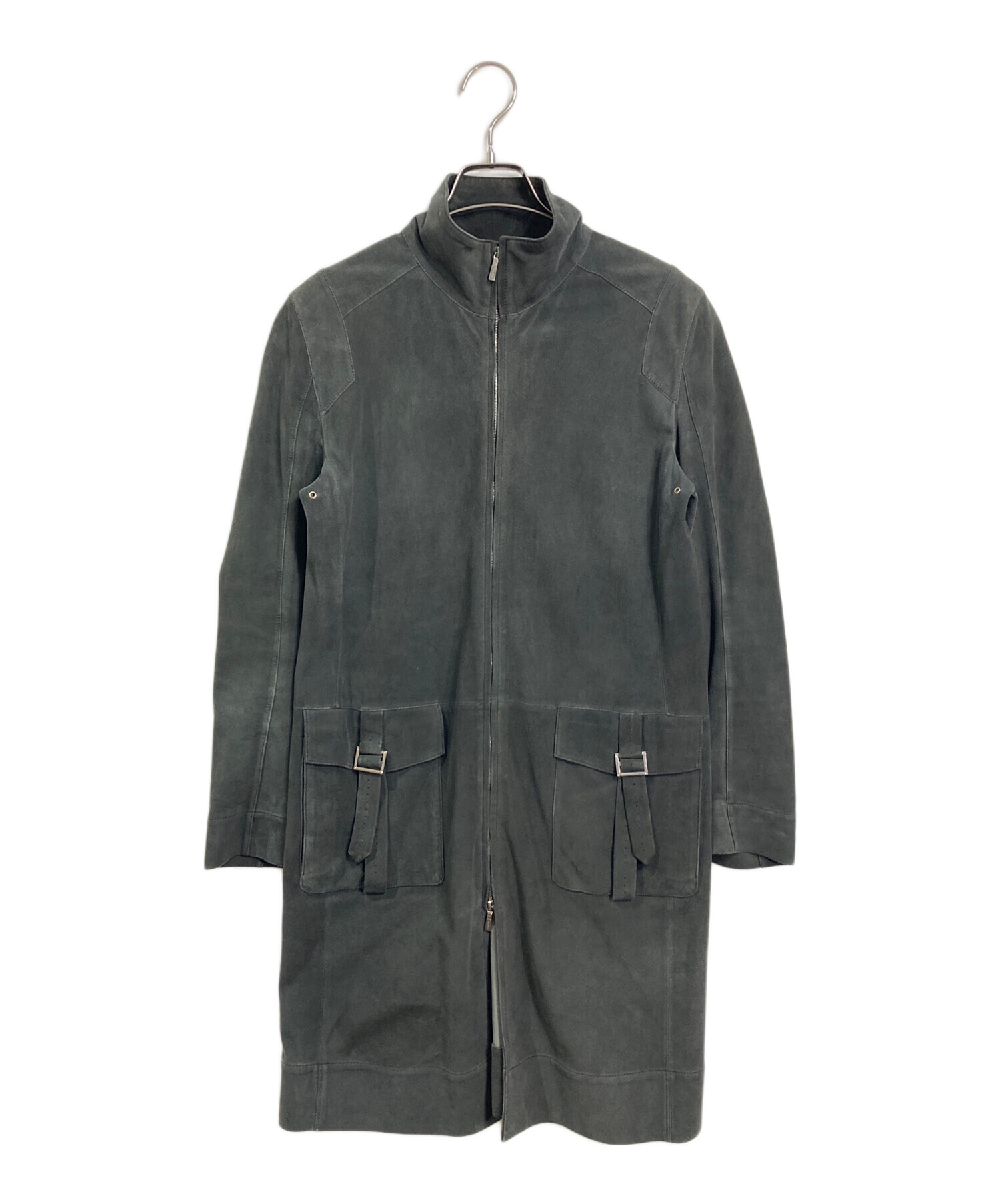 中古・古着通販】LOEWE (ロエベ) ディアスキンスウェードコート ロング